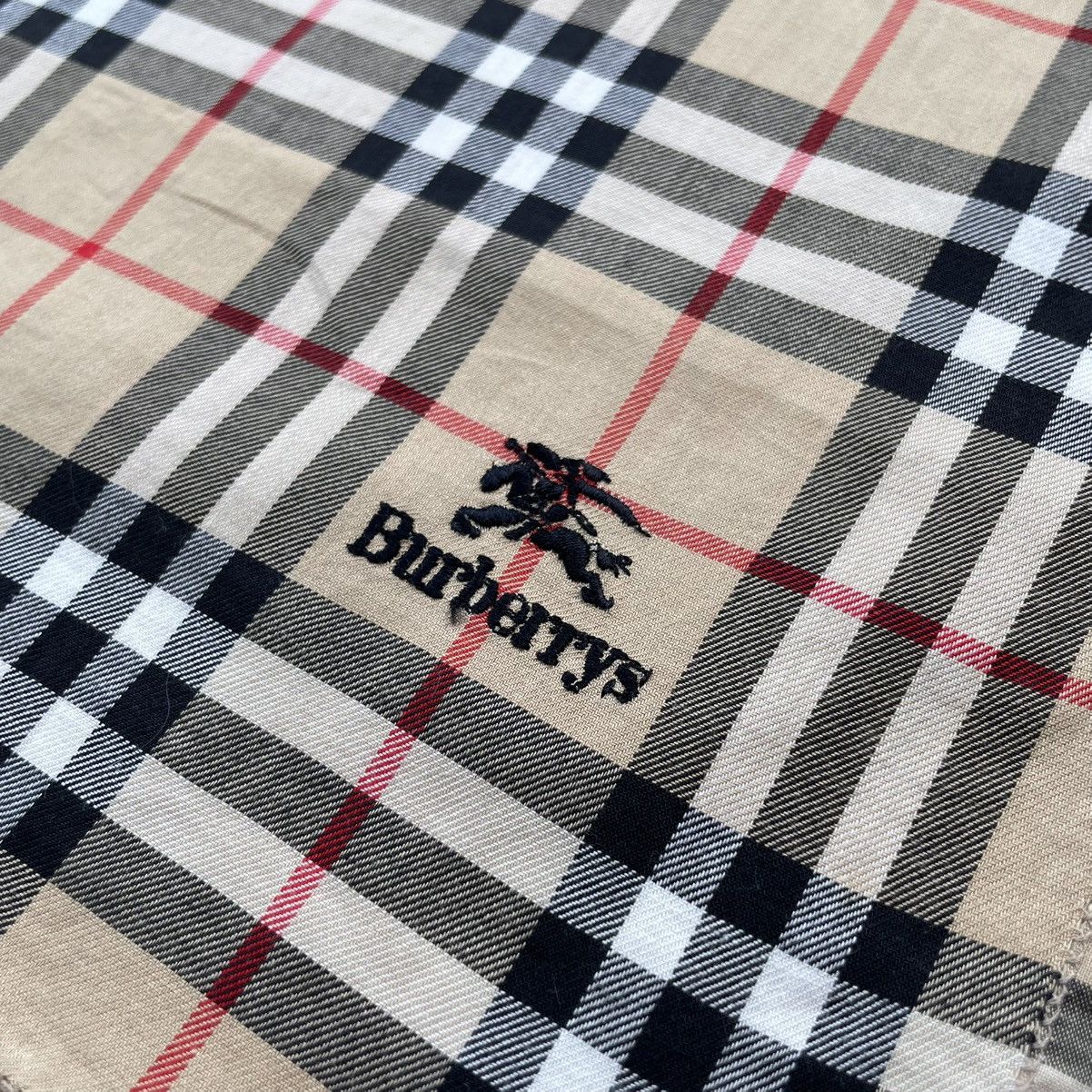 Burberry × Designer × Vintage Burberry London Classic Nova Check Handkerchief Size ONE SIZE - 4 Thumbnail