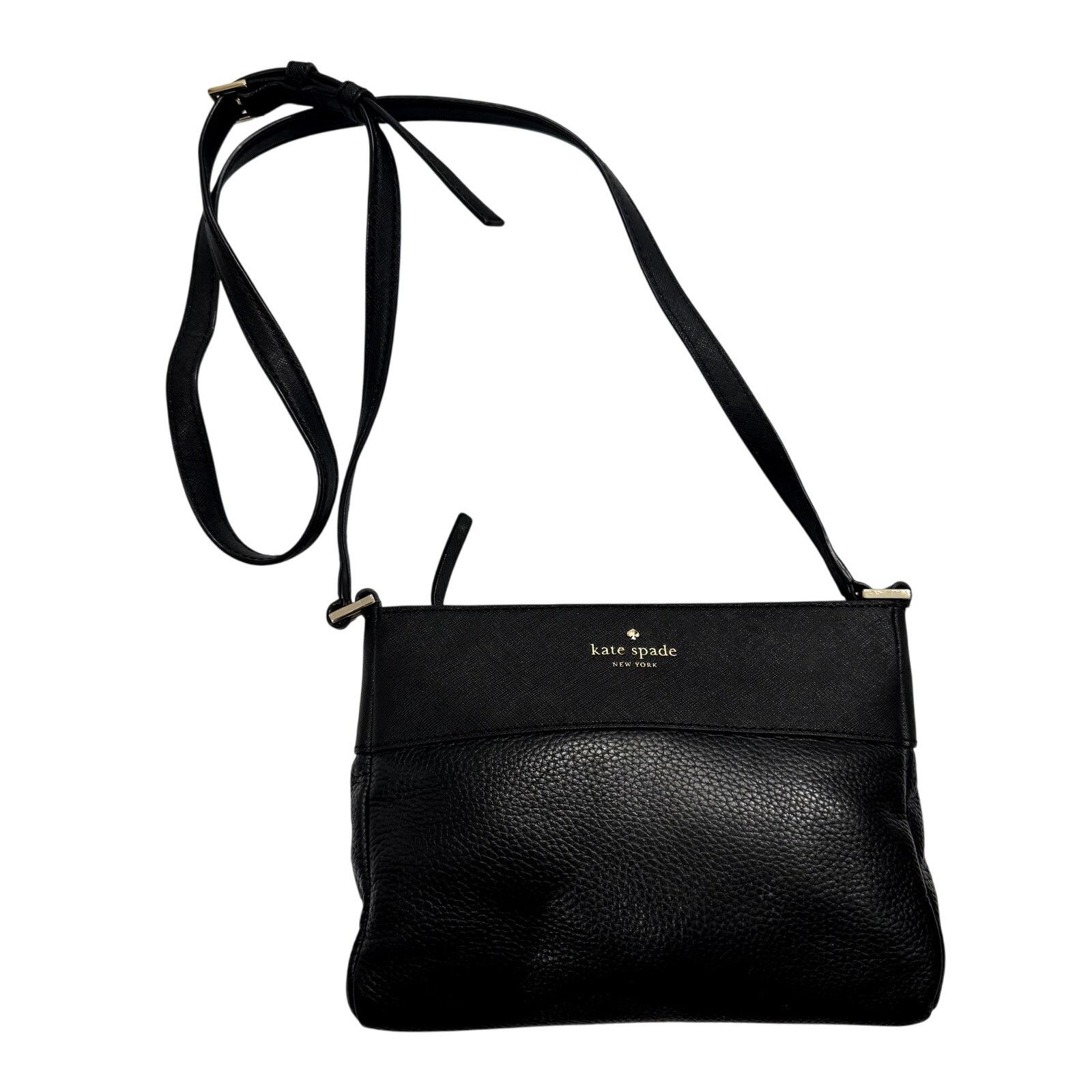 Kate Spade Kate Spade Leather Contrast Crossbody Purse in Black Size ONE SIZE - 2 Thumbnail