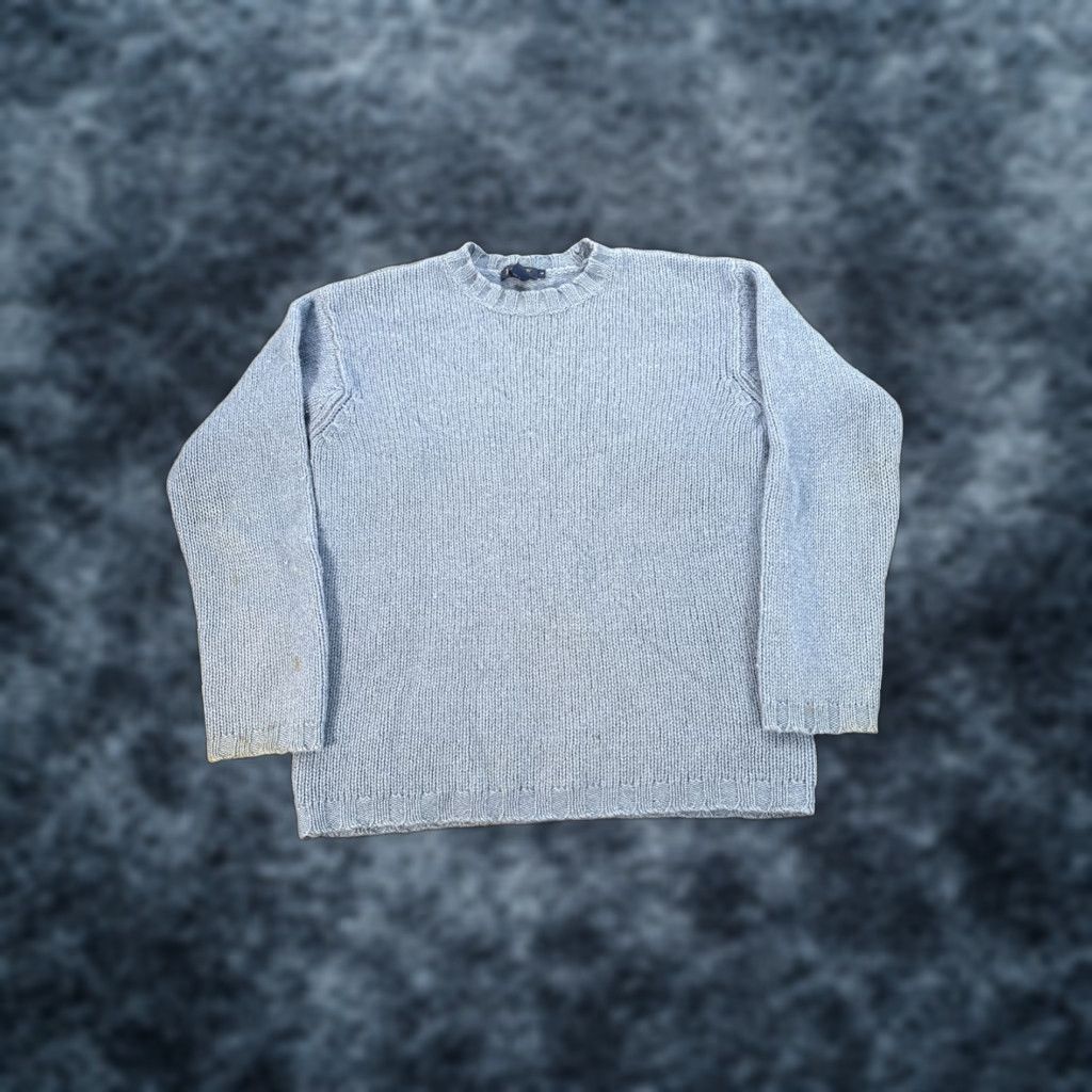 J.Crew VINTAGE J.CREW Sweater Mens S Crew Oarsman Blue Wool Cable-Knit Fisherman Pullover Size US S / EU 44-46 / 1 - 1 Thumbnail