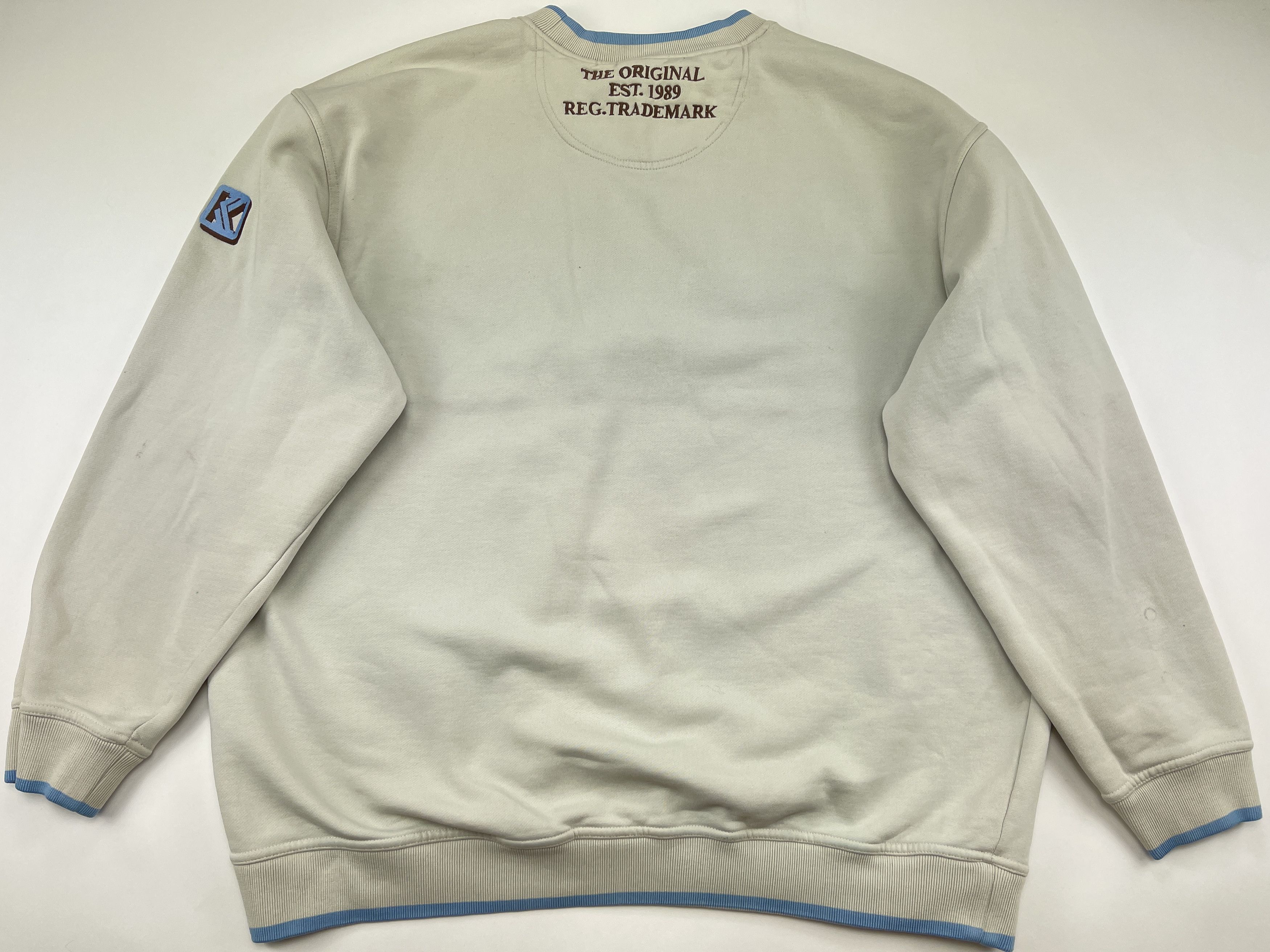 Karl Kani KARL KANI sweatshirt, beige, vintage Kani Faces, 90s size XL Size US XL / EU 56 / 4 - 12 Thumbnail