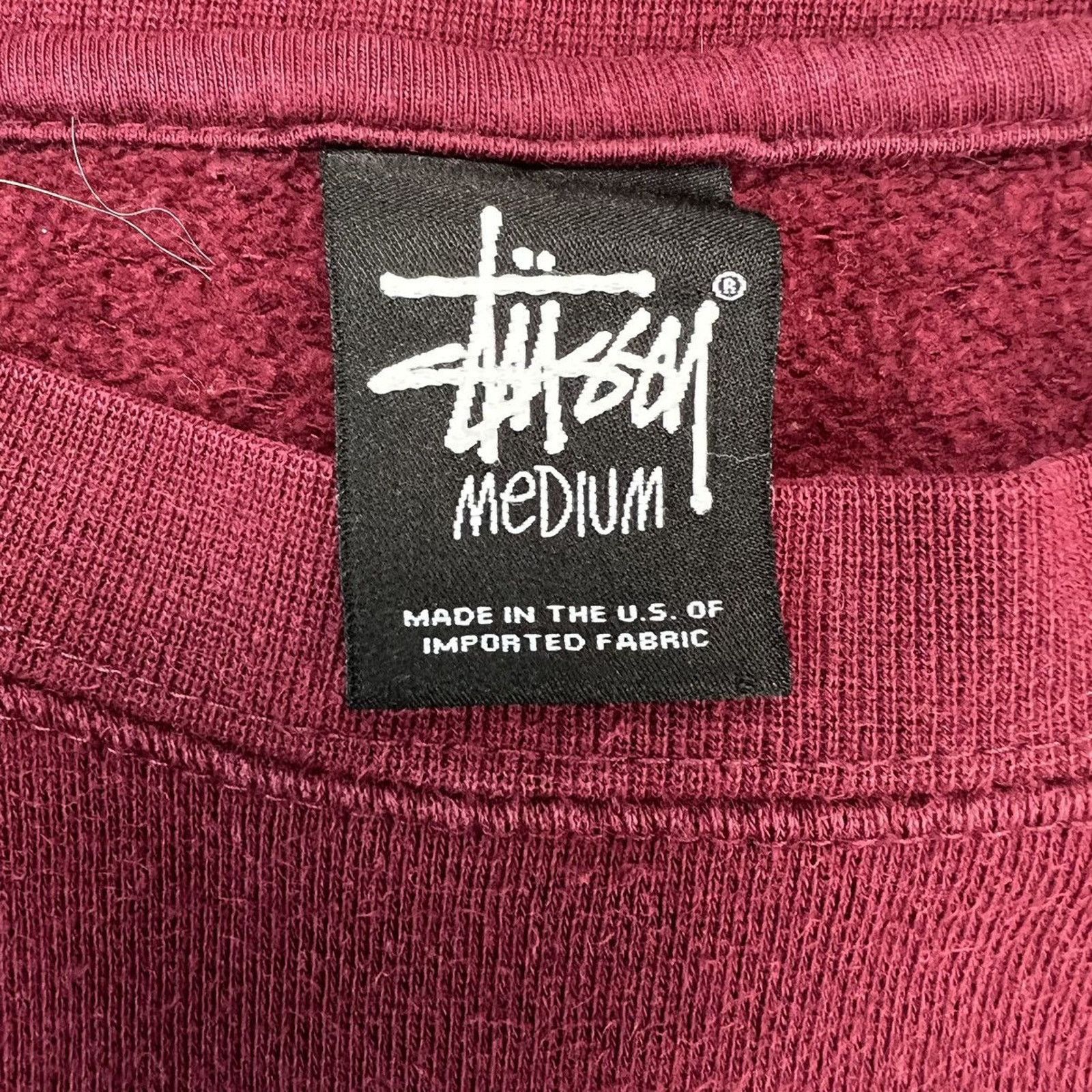 Stussy × Vintage Vintage Stussy Sweatshirt Double S Spell Out Faded Pullover Size US M / EU 48-50 / 2 - 5 Thumbnail