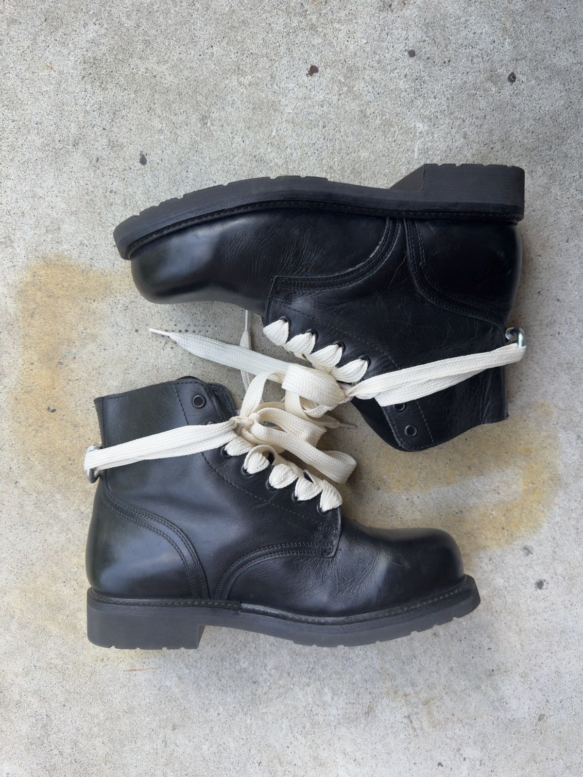 Other 1980s Vintage Leather Combat Ankle Boots Size US 8 / EU 41 - 5 Thumbnail