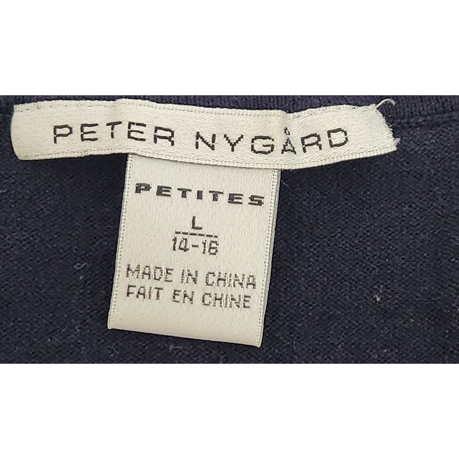 Other Peter Nygard Blue Round Neck Sleeveless Sweater Top Large Size L / US 10 / IT 46 - 4 Thumbnail