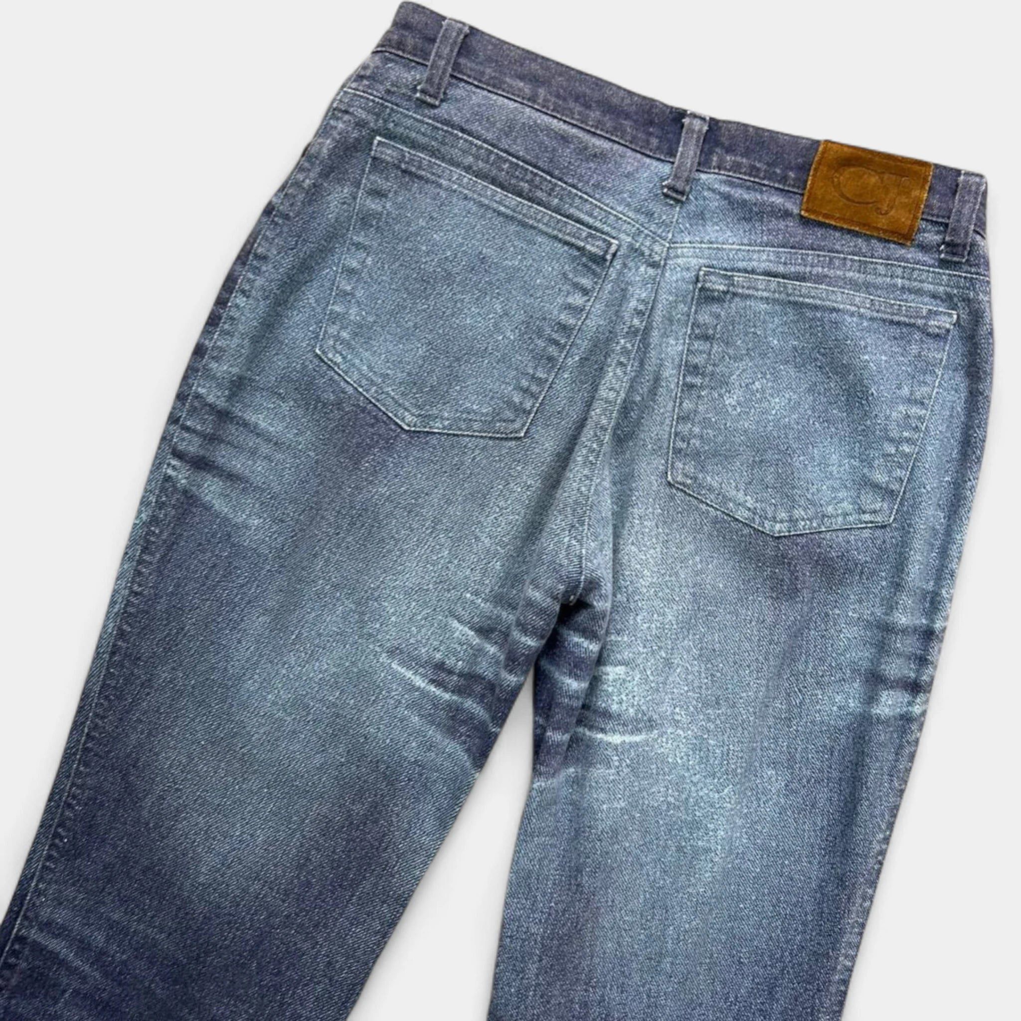 Other Cavalli Blue Printed Denim Jeans Size US 30 / EU 46 - 6 Thumbnail