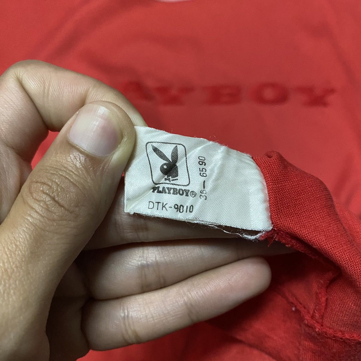 Playboy × Vintage Vintage Playboy Embroidery Spellout T Shirt Size US S / EU 44-46 / 1 - 10 Thumbnail