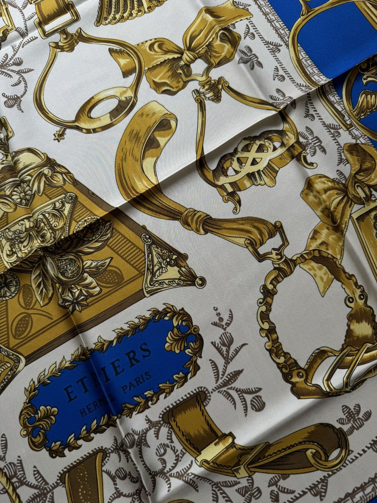 Hermes Hermès Etriers silk scarf by Françoise de la Perrière 1964y Size ONE SIZE - 10 Thumbnail