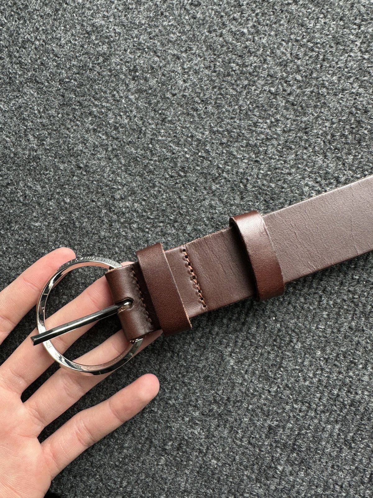 LIEBESKIND BERLIN 🚨 RARE VINTAGE LIEBESKIND BERLIN BROWN LEATHER BELT Size ONE SIZE - 4 Thumbnail
