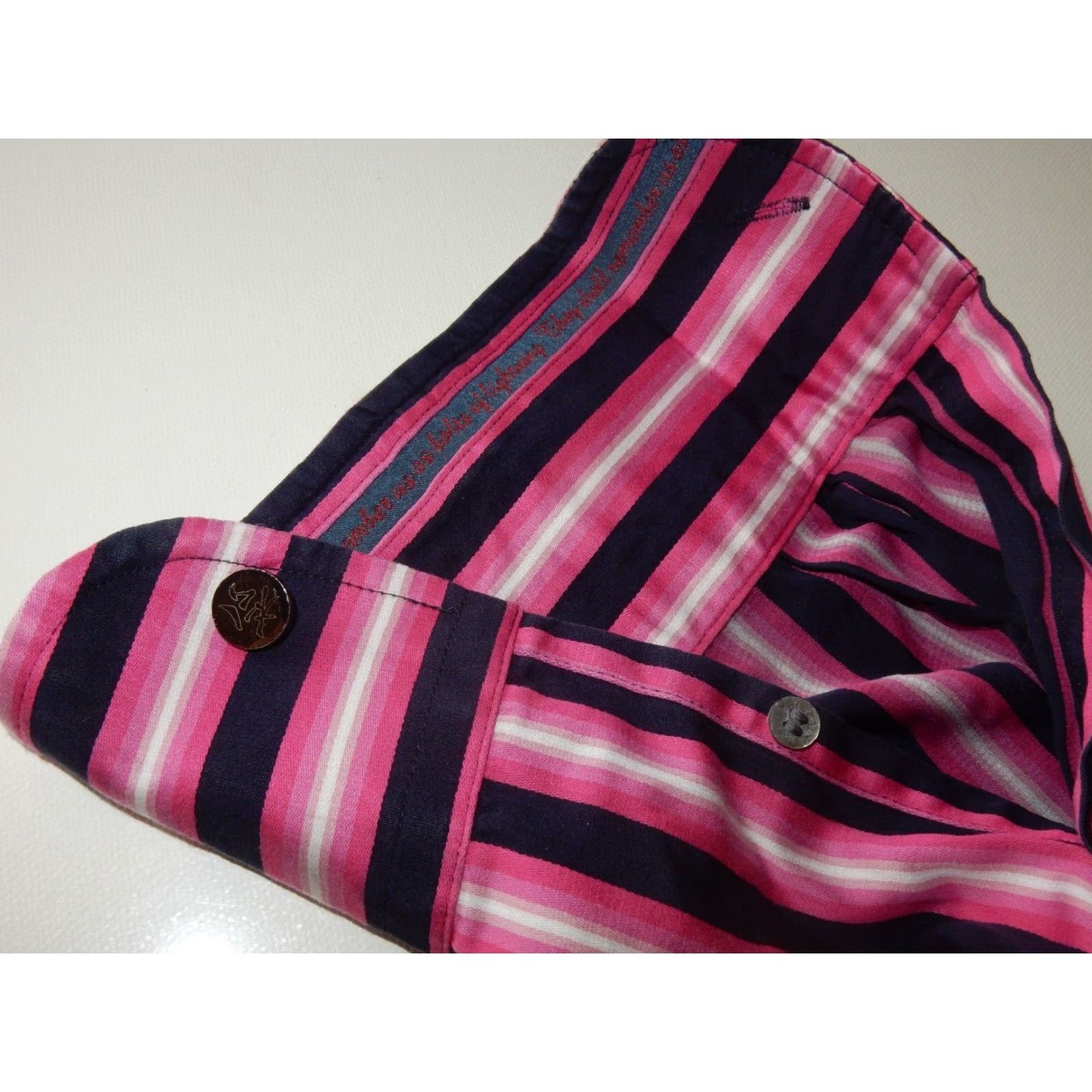 Ted Baker VINTAGE Ted Baker Men's Shirt Long Sleeve Button-Up Size XL Pink Striped 2000s Size US XL / EU 56 / 4 - 4 Thumbnail