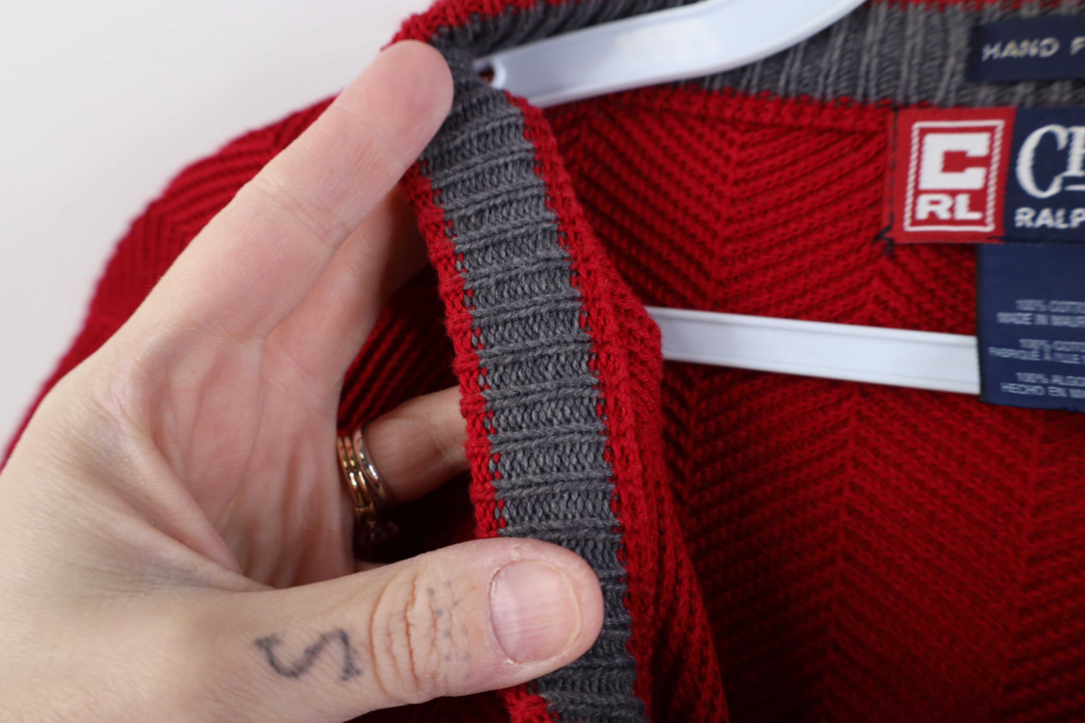 Ralph Lauren Vintage 90s Chaps Ralph Lauren Herringbone Knit Sweater Size US M / EU 48-50 / 2 - 6 Thumbnail