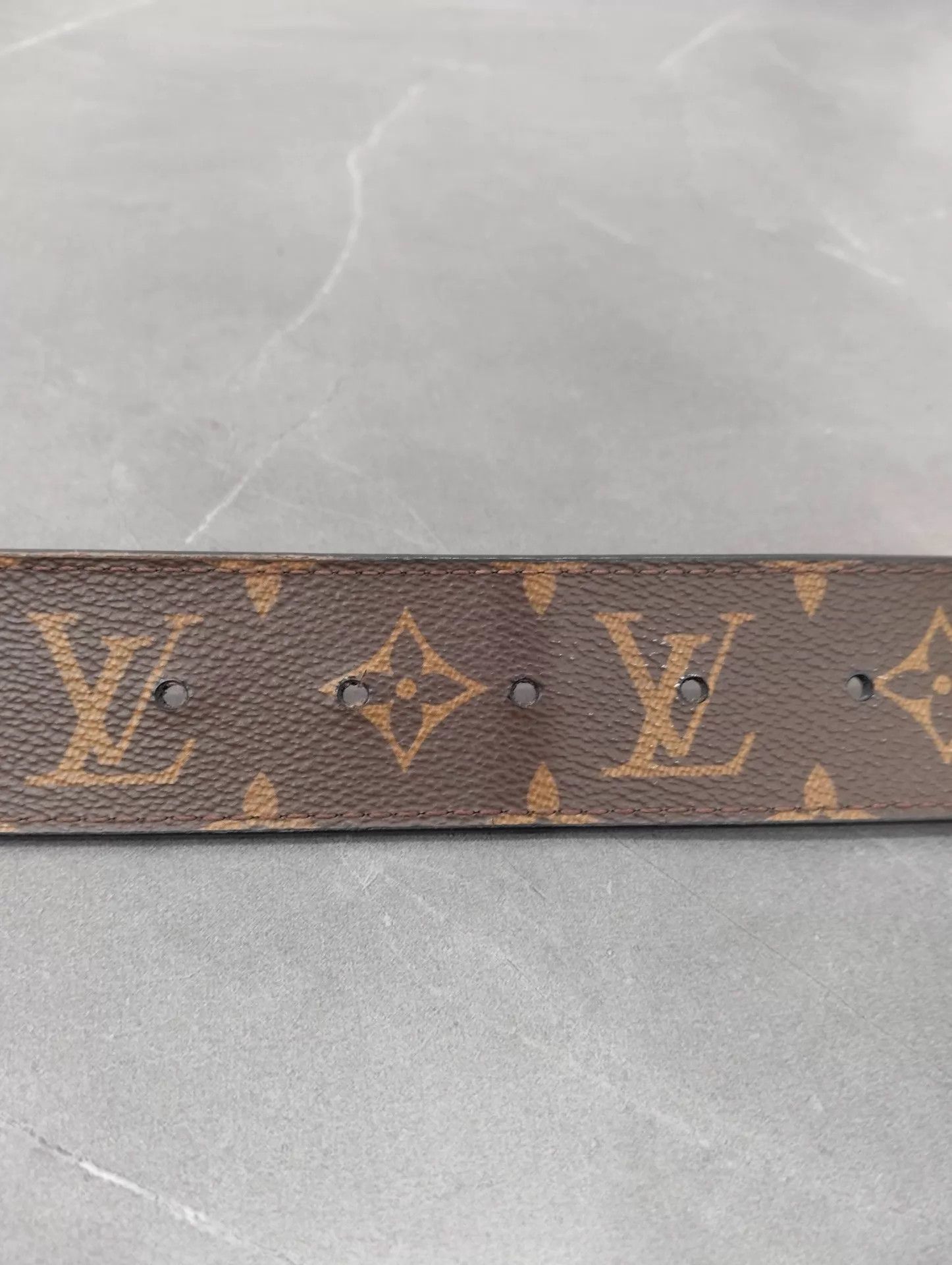 Louis Vuitton LV Monogram Silver Buckle Belt 95cm 95 New Size ONE SIZE - 4 Thumbnail