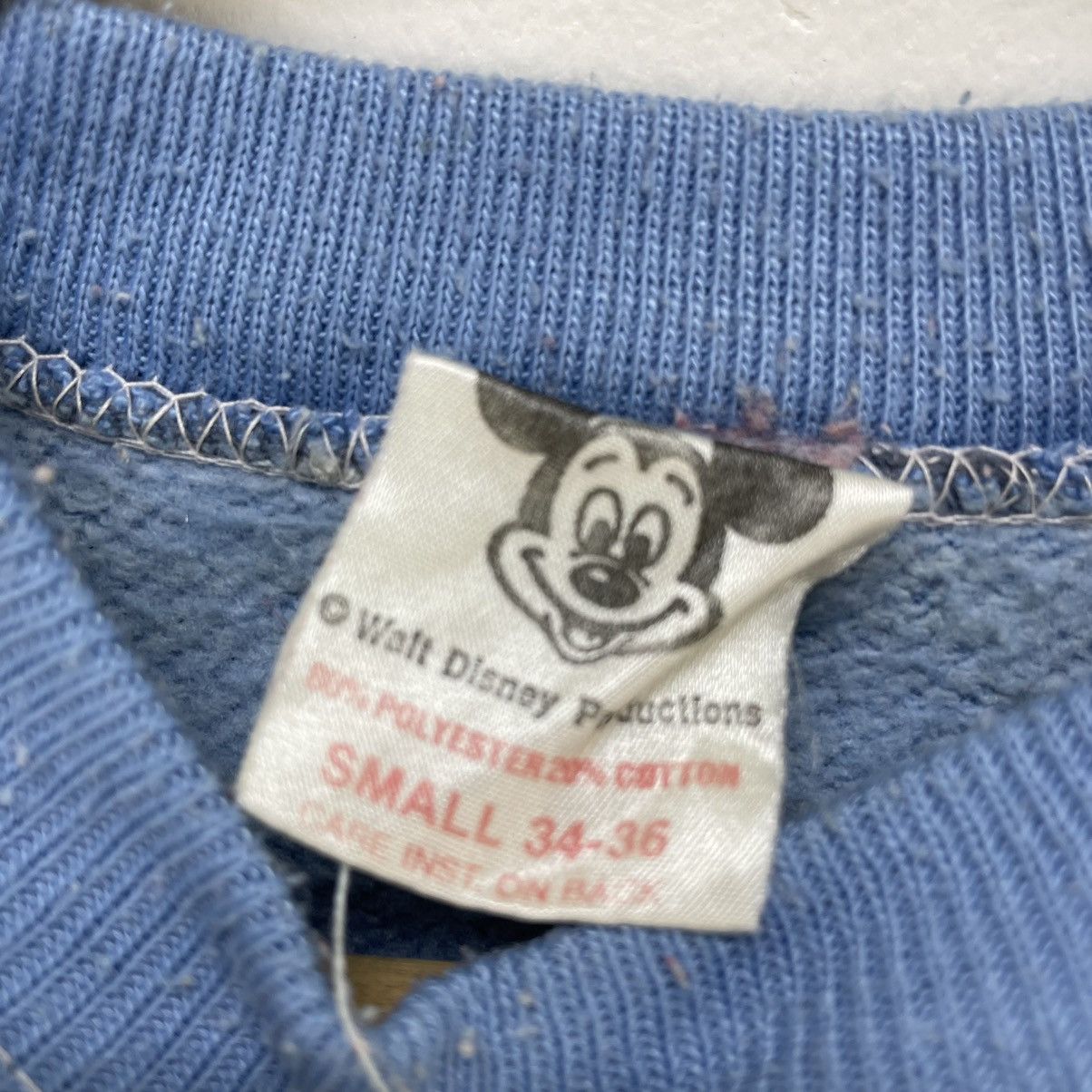 Disney 🔥VtgWalt Disney Production Mickey Mouse PullOver Sweatshirt Size US S / EU 44-46 / 1 - 5 Thumbnail