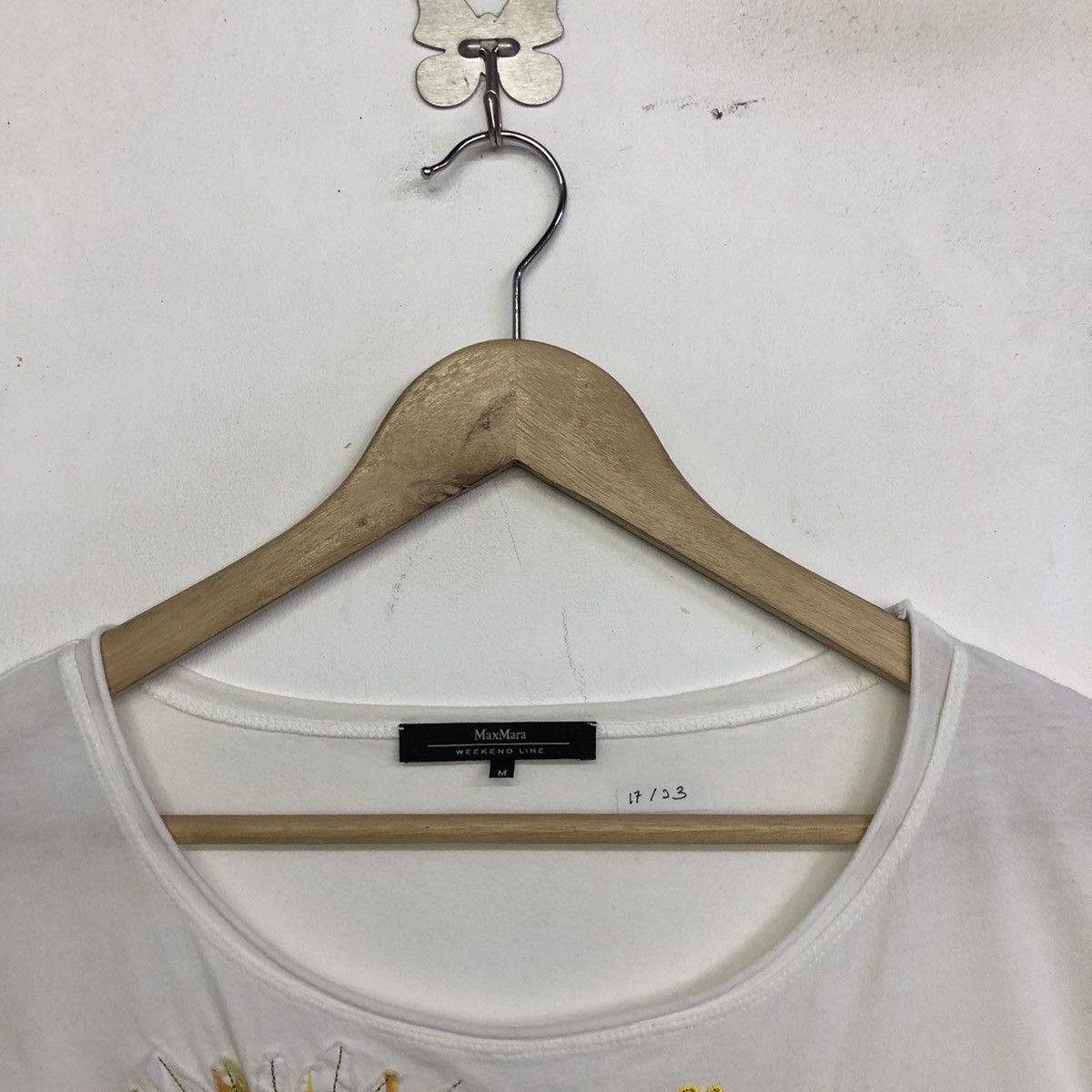 Designer × Max Mara MaxMara Embriodery Sleveeless Women Tshirt Size M / US 6-8 / IT 42-44 - 3 Thumbnail