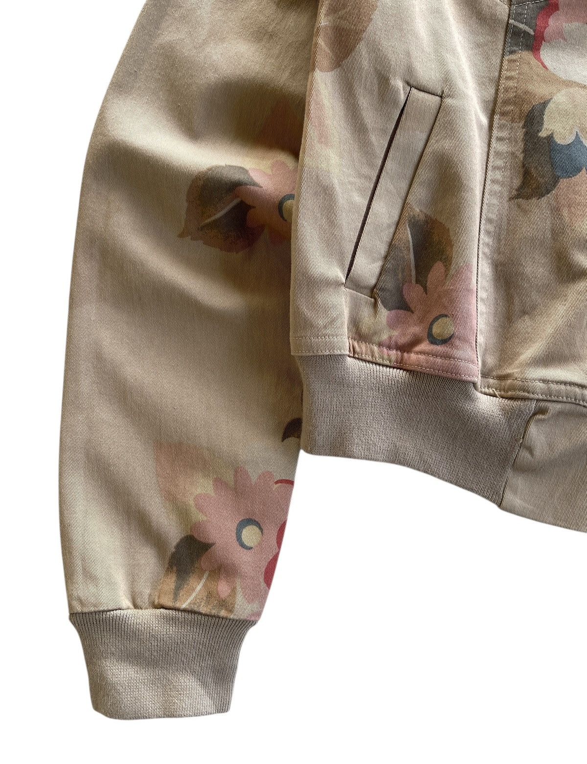Vintage Italian Chocolat Floral Cropped Bomber Jacket Size S / US 4 / IT 40 - 7 Thumbnail