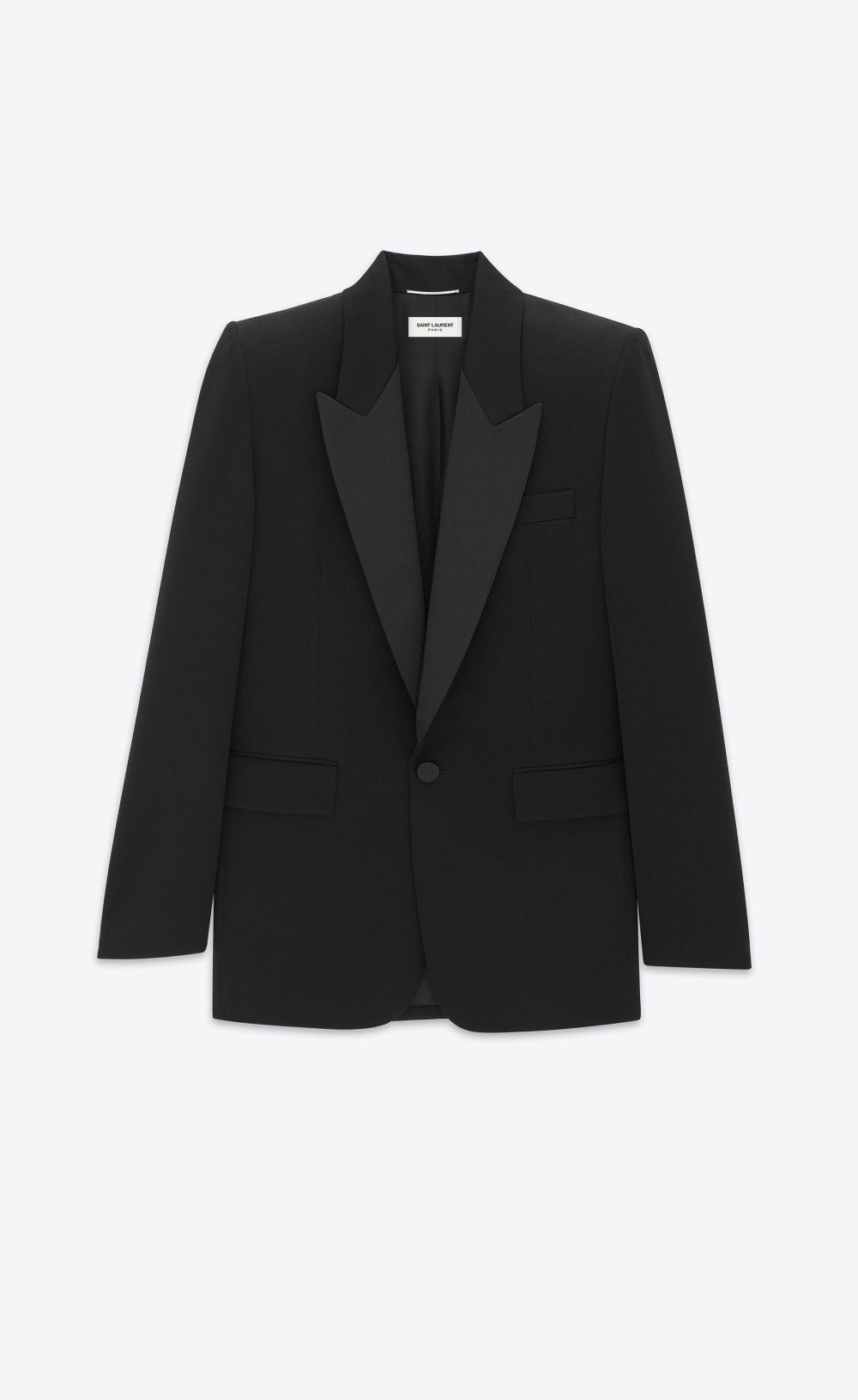 Saint Laurent Paris Saint Laurent FW23 Tuxedo Jacket in GRAIN DE POURDRE Size 50S - 8 Thumbnail
