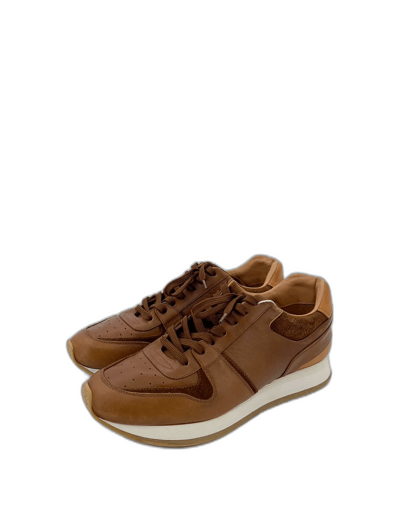 Alexander McQueen Louis Vuitton Lv Louis Vuitton Size 39.5 Brown Leather Laced Casual Sports Shoes Size US 8 / IT 38 - 1 Thumbnail