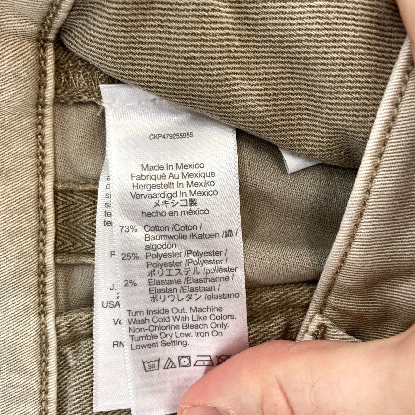 Madewell Madewell Cargo Pants Mens 34x32 Khaki Beige Stretch Fabric Straight Leg Mid Rise Size US 34 / EU 50 - 7 Thumbnail