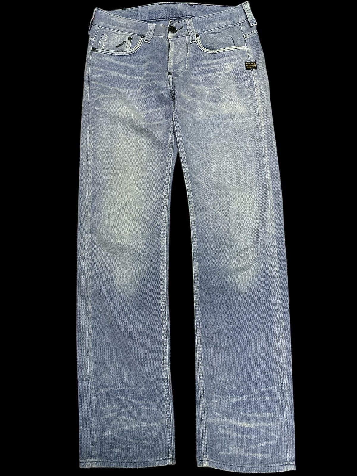 G-Star Vtg G Star Raw Blue Wash Faded 💥 Size US 32 / EU 48 - 2 Thumbnail