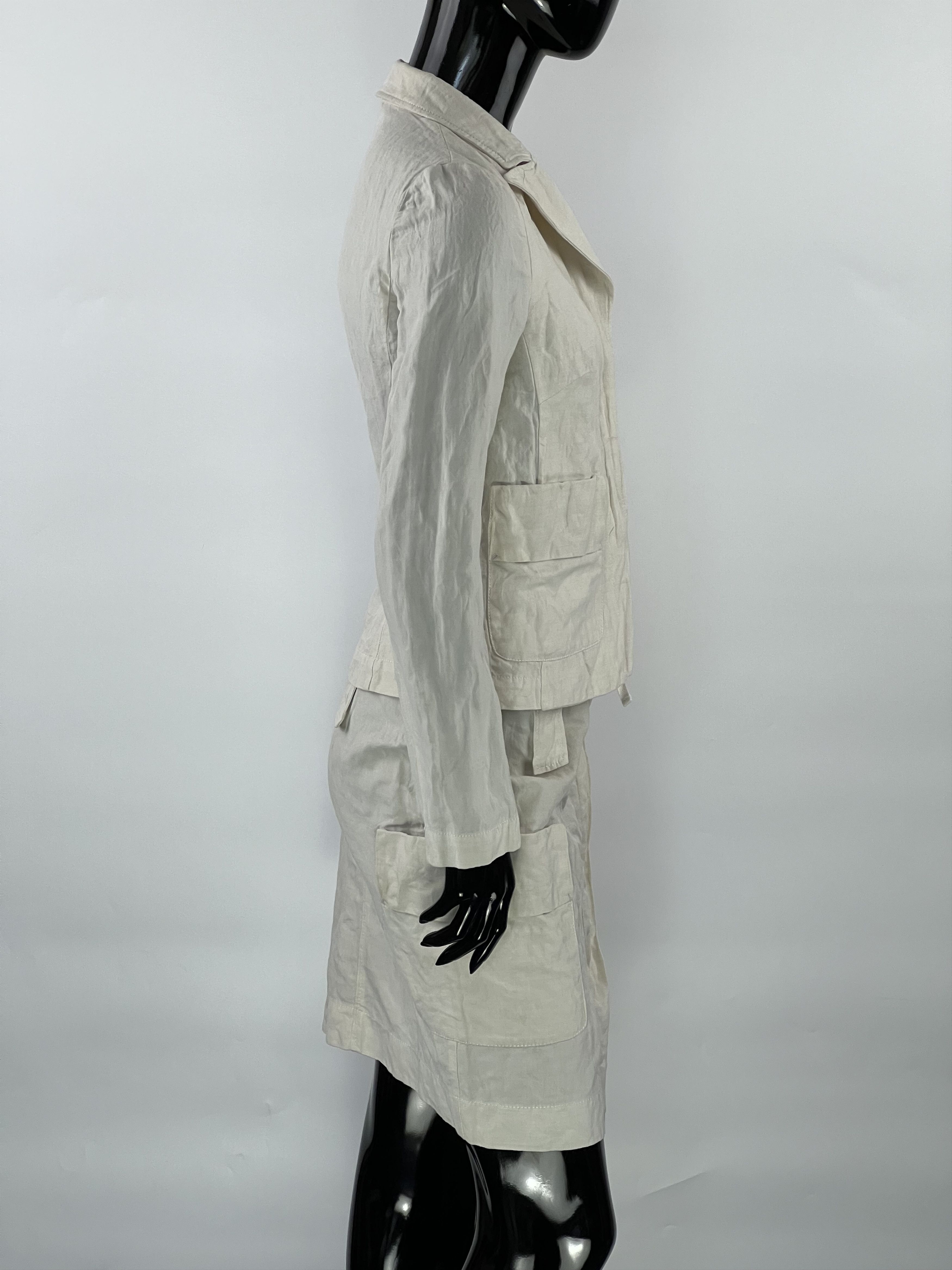 Other Carla G. Rare Cotton Linen Skirt Suit Size IT 40/42 US 6/8 Size S / US 4 / IT 40 - 3 Thumbnail
