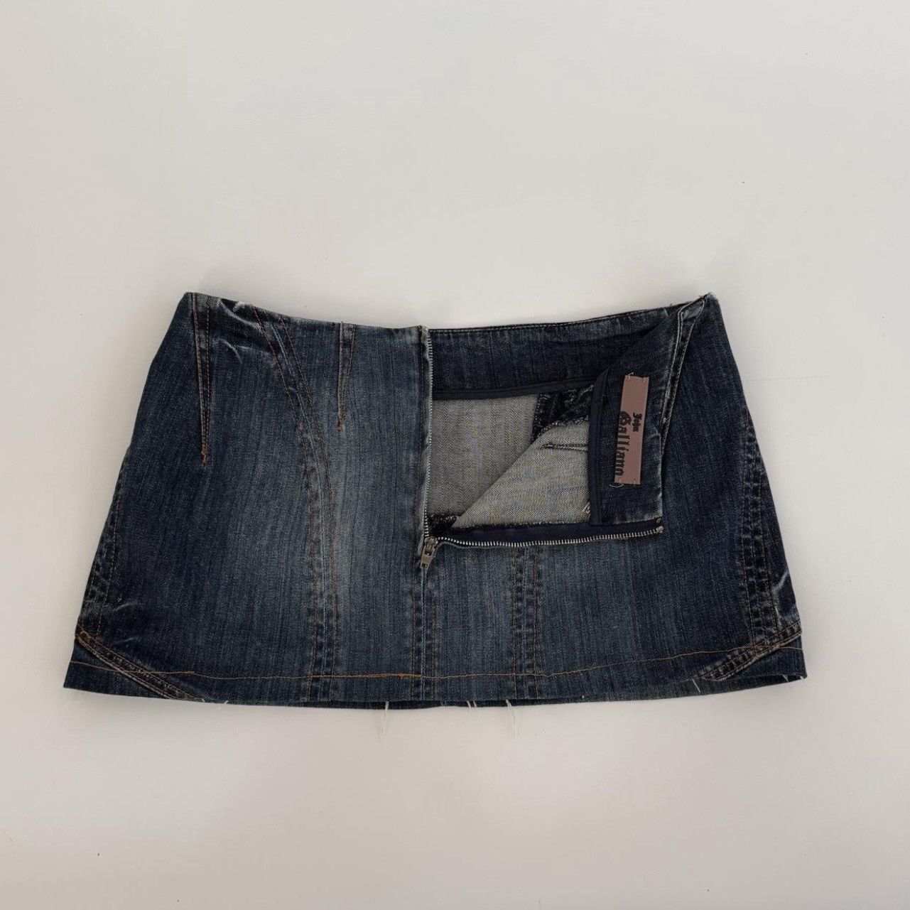 John Galliano John Galliano Rare ARCHIVAL Denim Micro Mini Skirt Size 29" - 7 Thumbnail