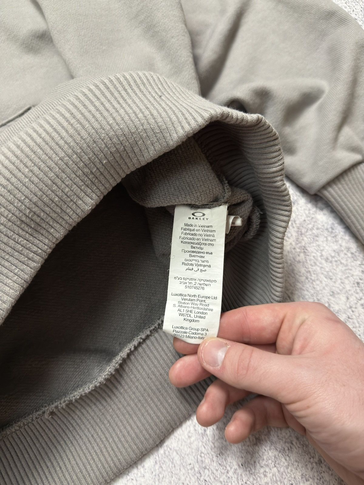 Oakley Oakley Center Logo Embroidered Relax Fit Hoodie Grey Size US S / EU 44-46 / 1 - 7 Thumbnail