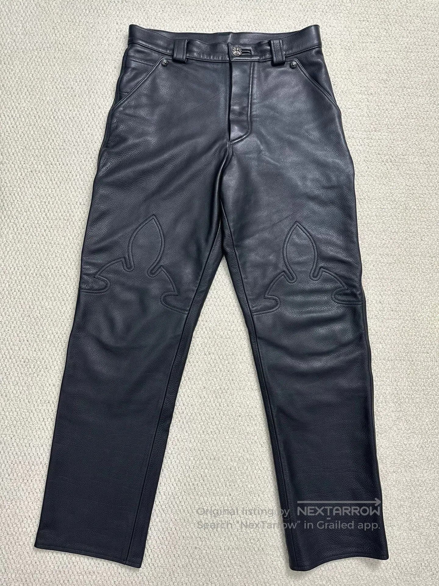 Chrome Hearts Chrome Hearts Flerkne Carpenter Leather Pants. Size US 30 / EU 46 - 1 Thumbnail