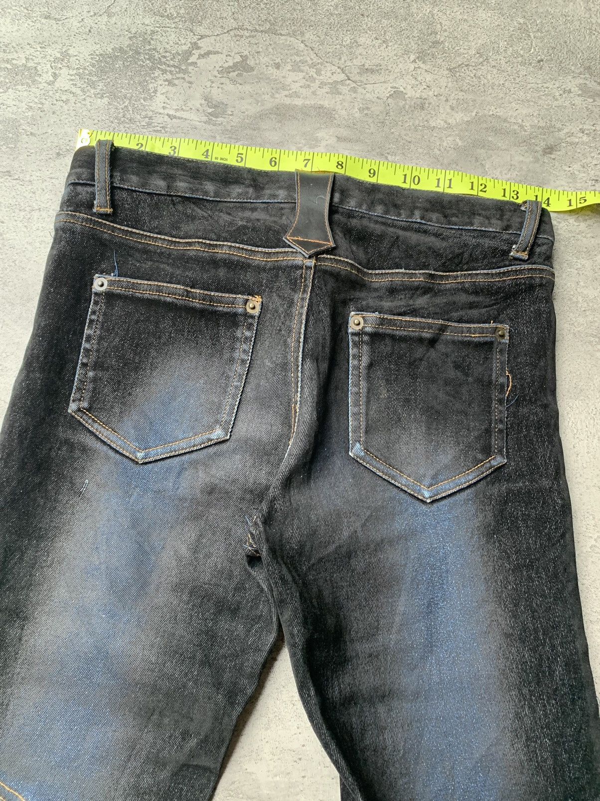 Japanese Brand vertgarments velvet lace up flare jeans Size US 27 - 7 Thumbnail