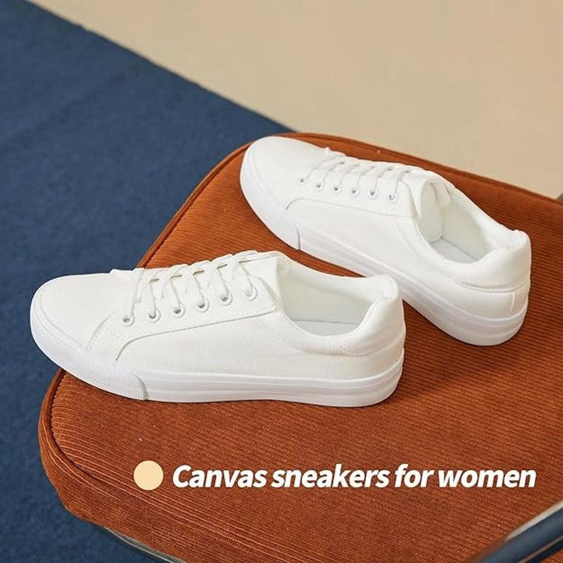 Other Witwatia Women's Size 10 Off-White Canvas Sneakers Size US 10 / IT 40 - 2 Thumbnail