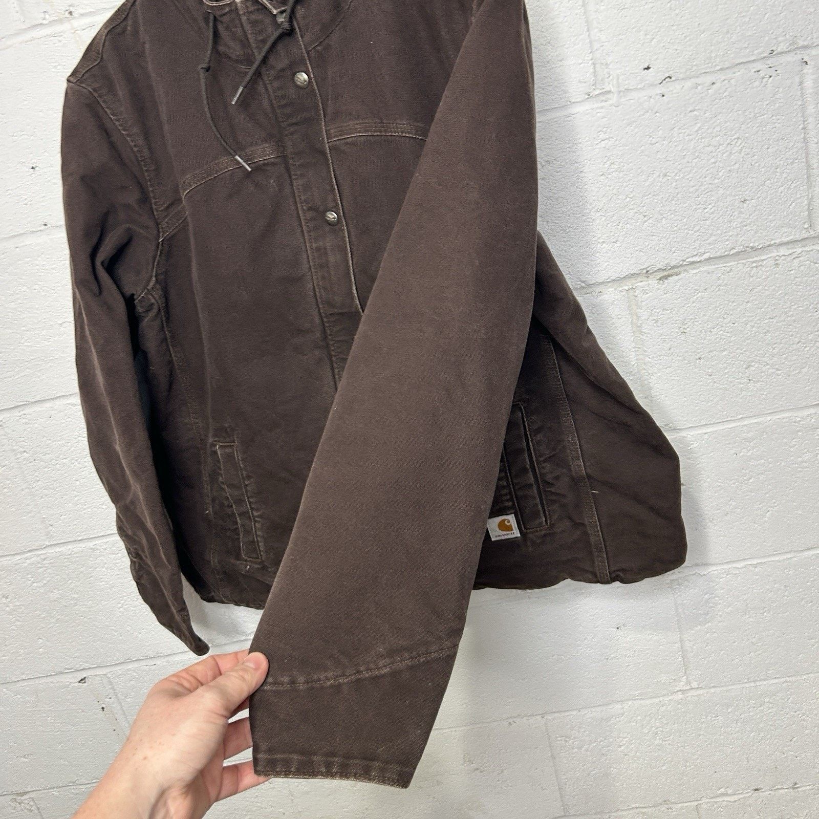 Carhartt Carhartt Sandstone Sherpa-Lined Berkley Jacket “Dark Brown” Size XL / US 12-14 / IT 48-50 - 6 Thumbnail