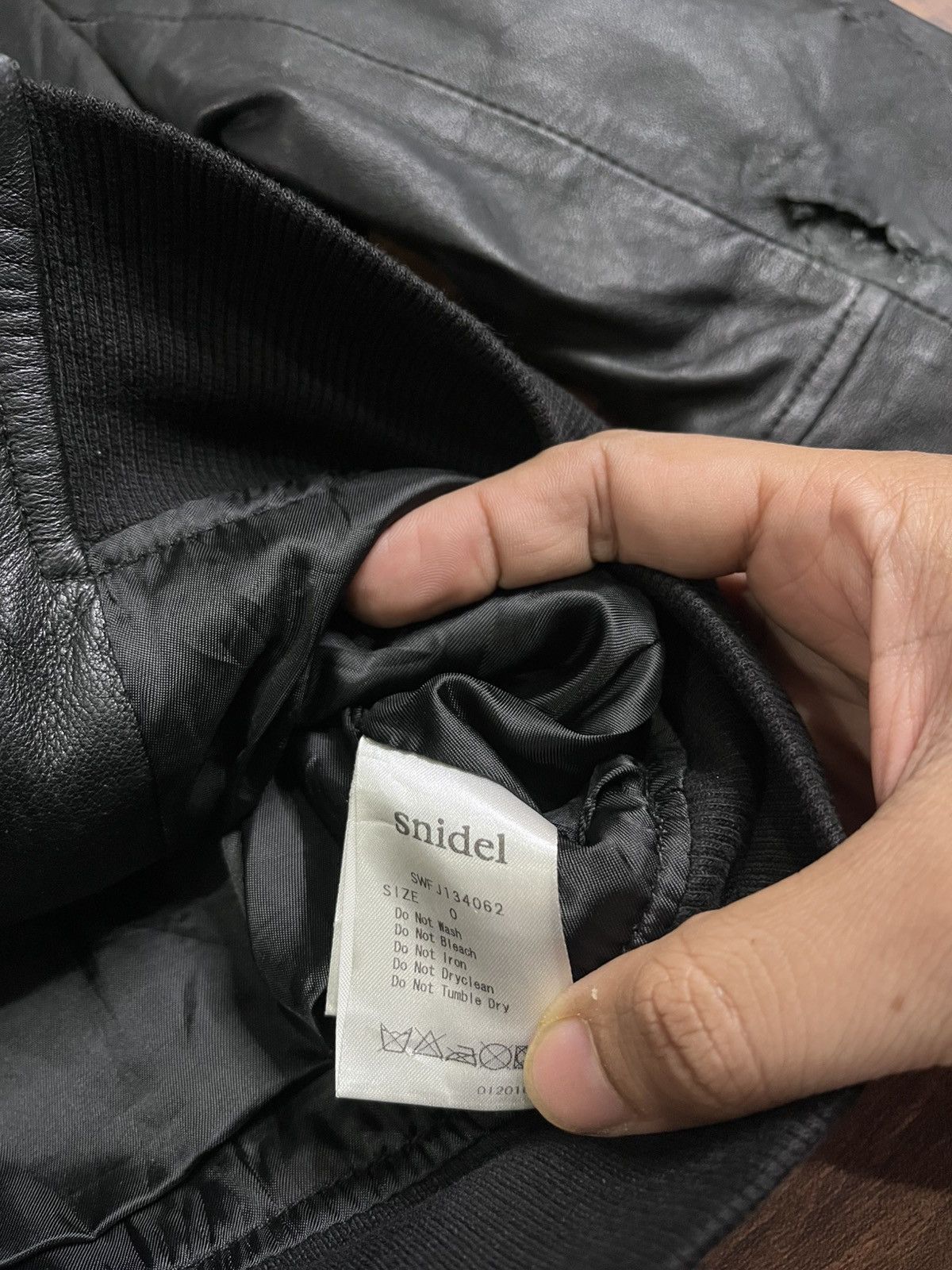 Leather Snidel Women's Black Lightweight Leather Jacket Size S / US 4 / IT 40 - 6 Thumbnail