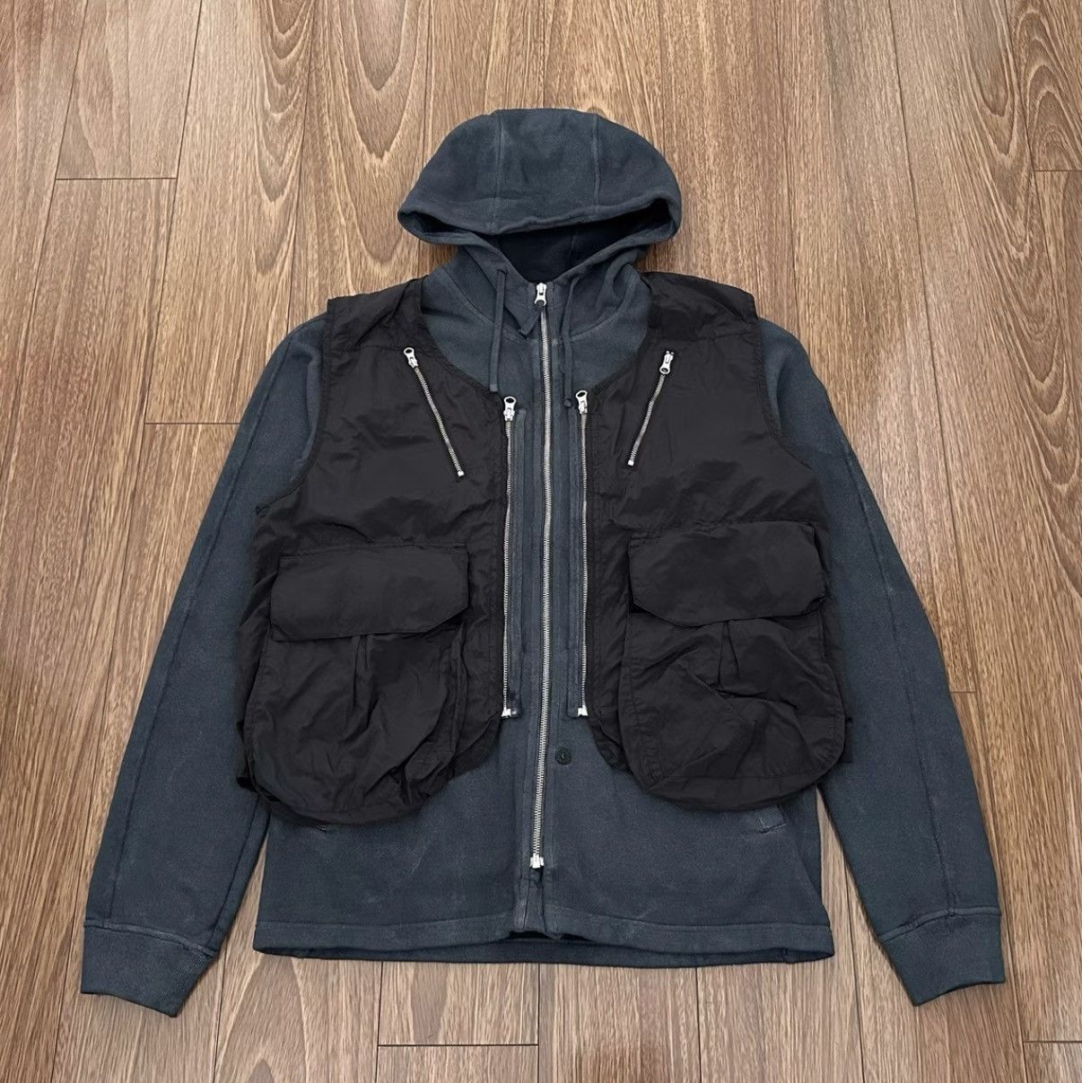 Stone Island Stone Island Shadow Project Hoodie & Vest Two-piece Set Size US M / EU 48-50 / 2 - 1 Thumbnail