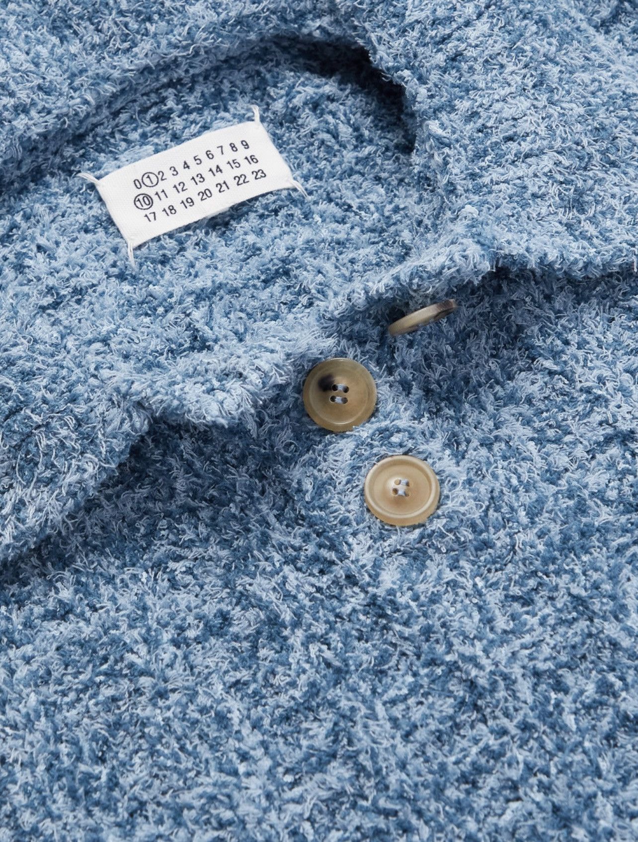 Maison Margiela Margiela Cotton Bouclé Polo Size US XL / EU 56 / 4 - 3 Thumbnail