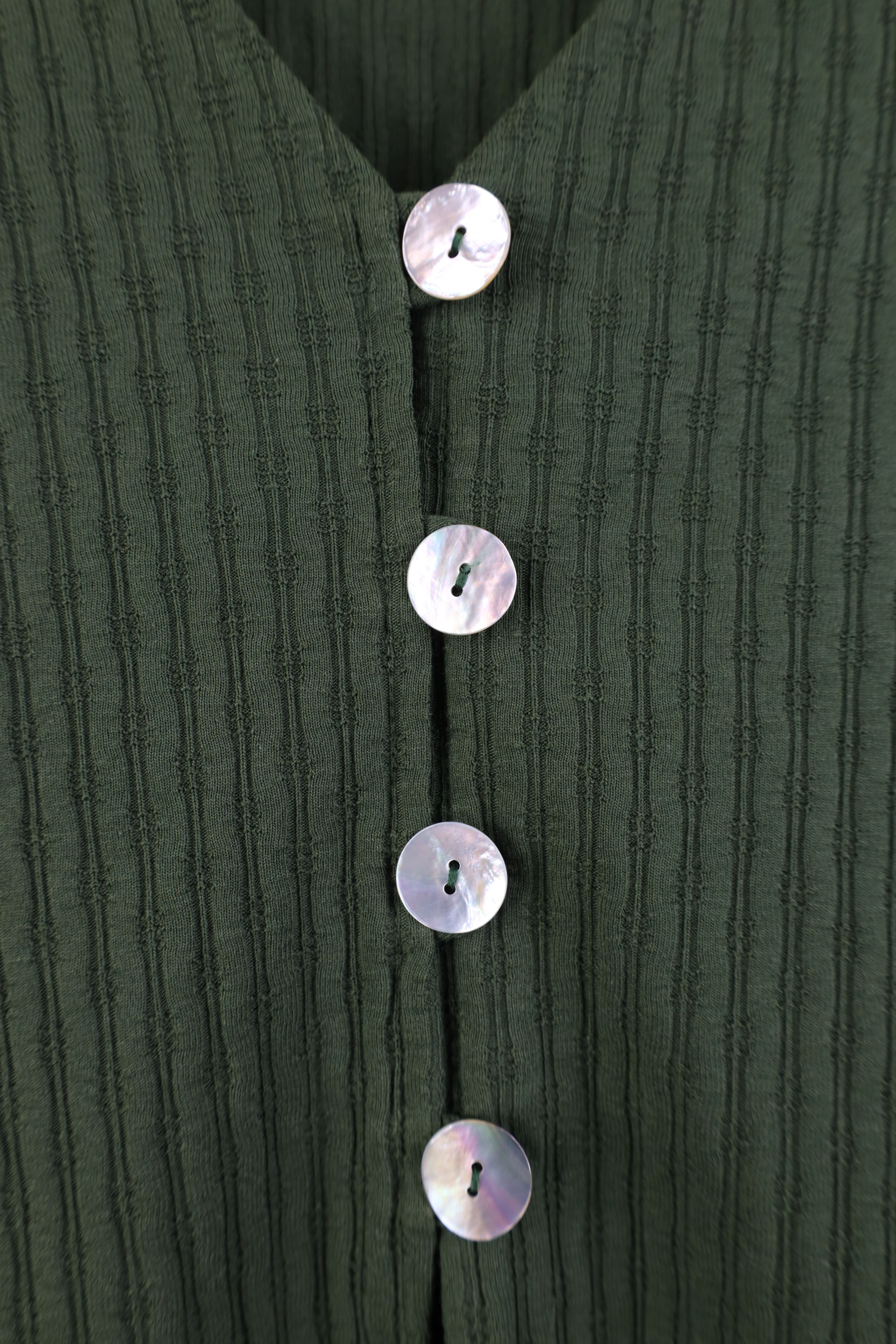 Vintage Vintage 90s Y2K Babydoll Ribbed Knit Cardigan Shirt USA Size XXL / US 16-18 / IT 52-54 - 4 Thumbnail