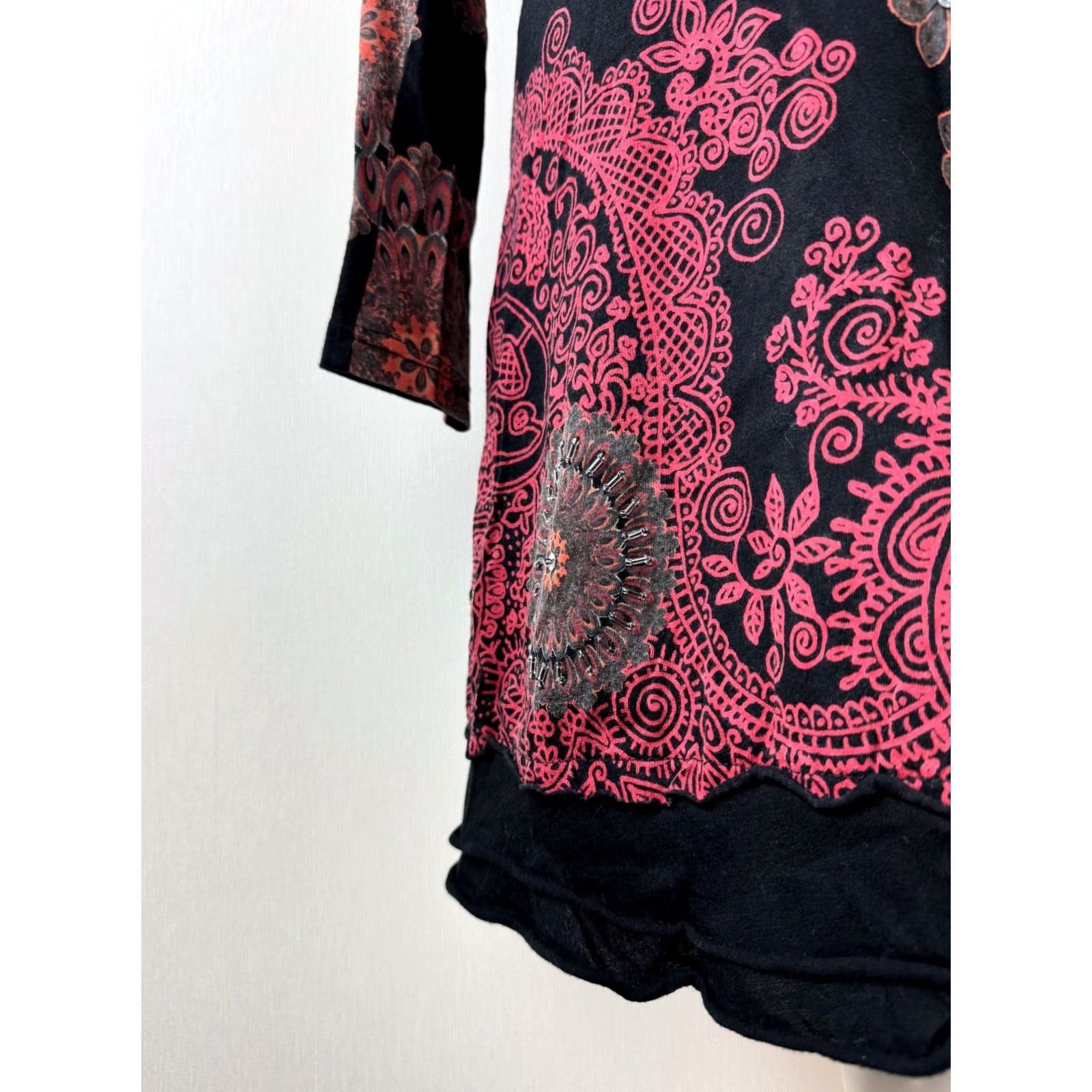 Desigual Desigual womens red black dress Size S Size S / US 4 / IT 40 - 2 Thumbnail