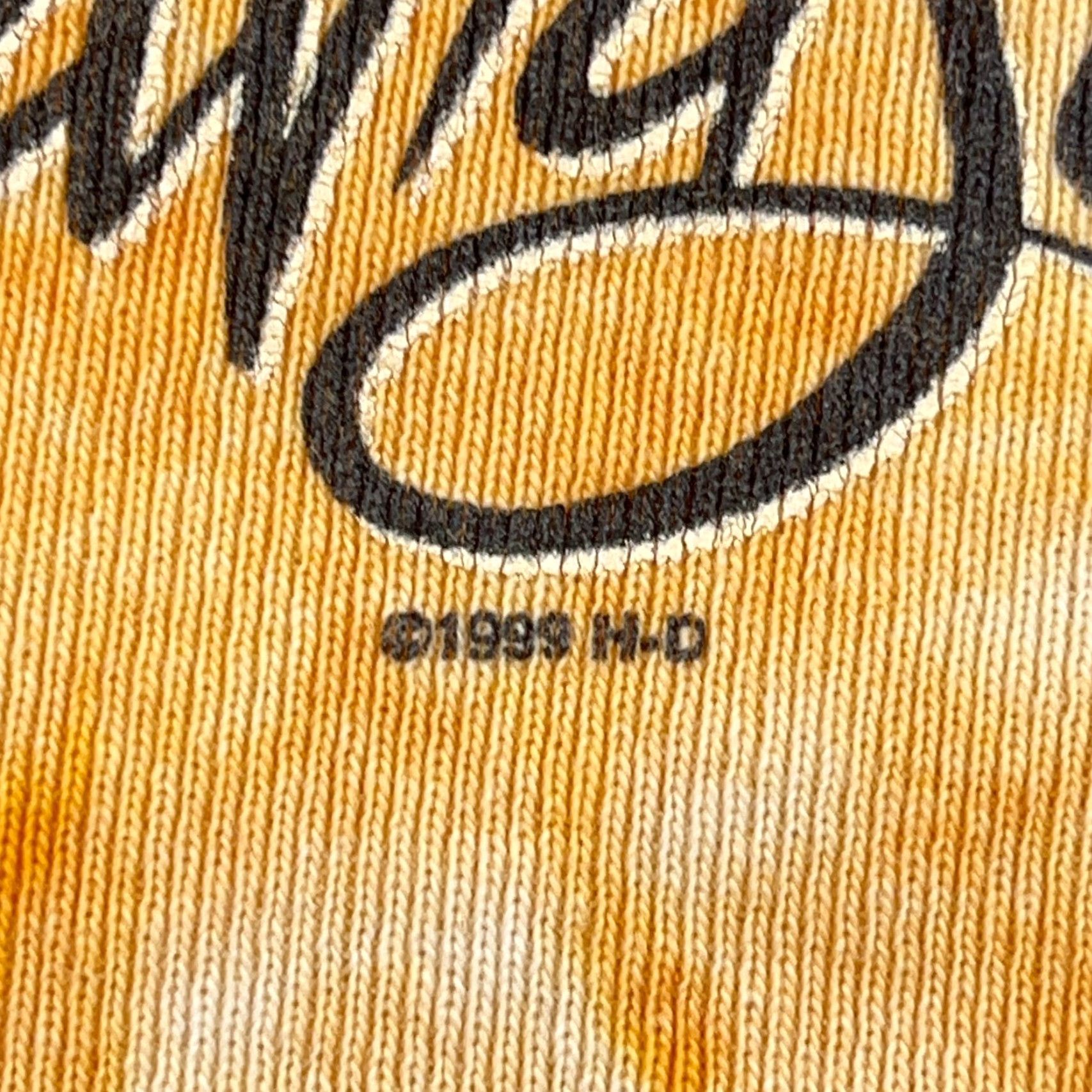 Harley Davidson VINTAGE Harley-Davidson Shirt Women XL Orange Tee 90s 1999 Tir Dye Spellout - Harley-Davidson Shirt Women XL Orange 90s 1999 Tir Dye Spellout Size XL / US 12-14 / IT 48-50 - 6 Thumbnail