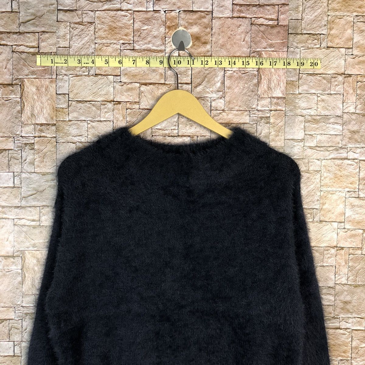 Homespun Knitwear Earth Music& Econology Shag Shaggy Fur Mohair Knitwear #A490 Size S / US 4 / IT 40 - 2 Thumbnail