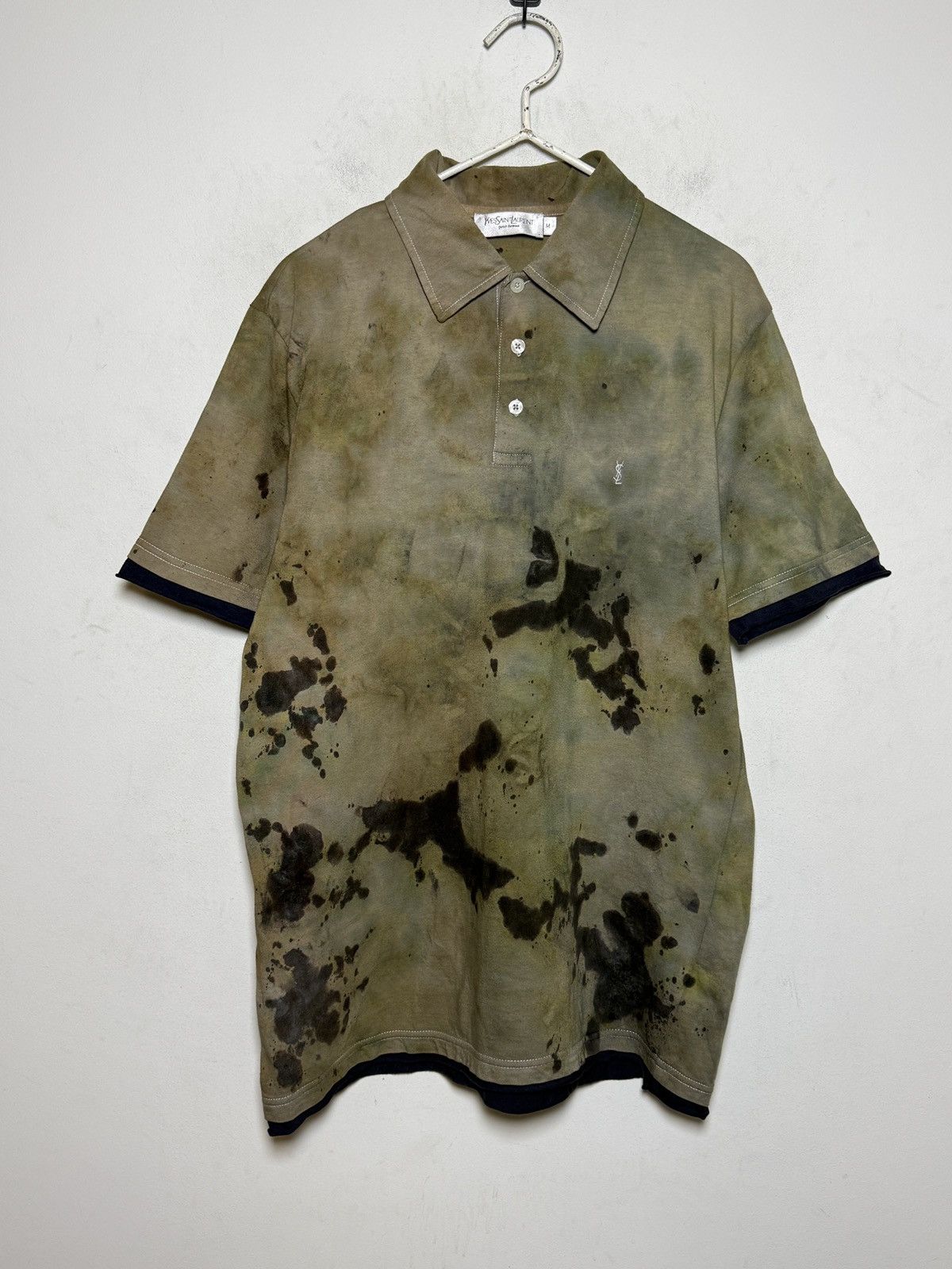 Vintage Yves Saint Laurent polo shirt overdyed 1of1