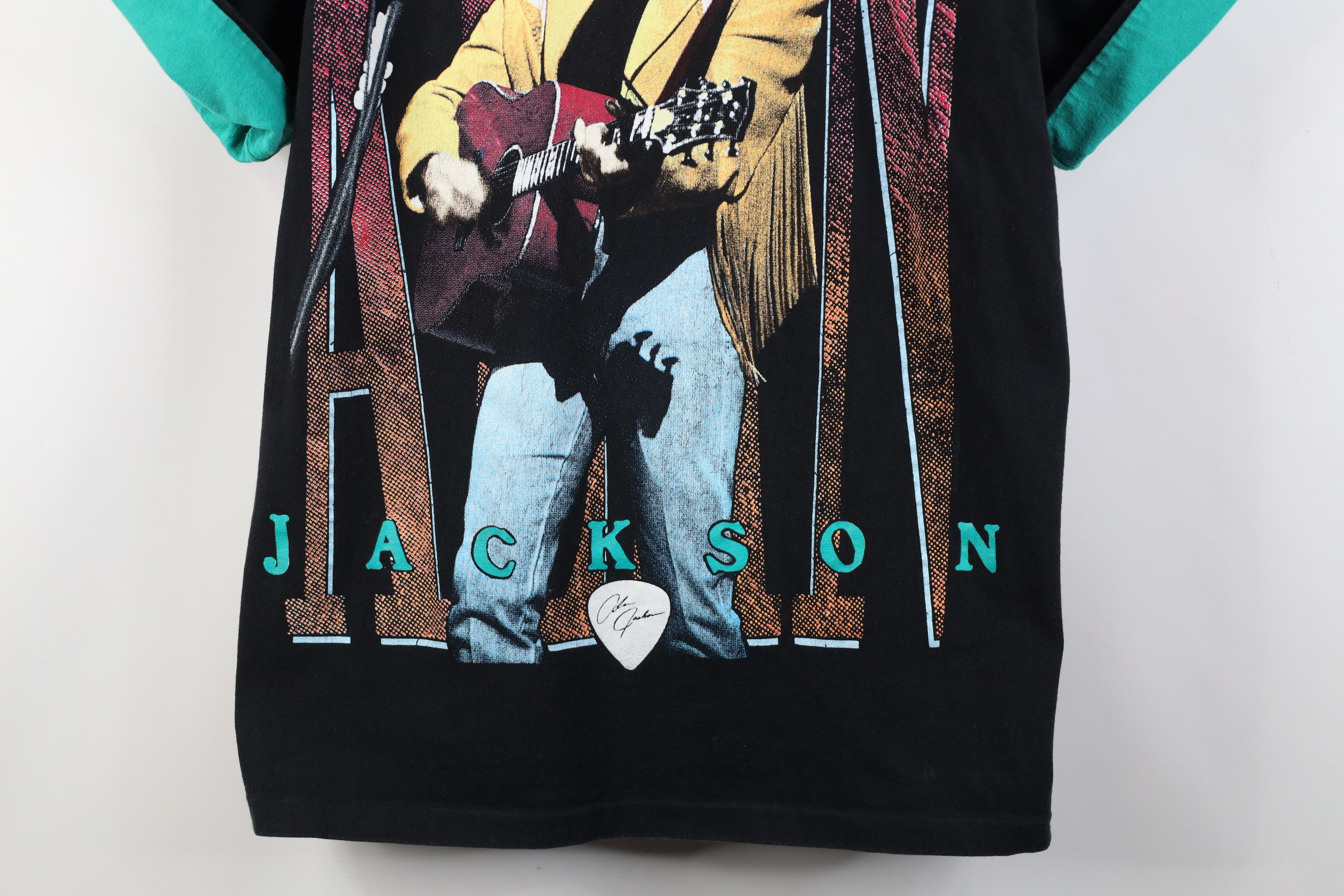 Vintage Vintage 90s On Tour Alan Jackson Country Band T-Shirt USA Size L / US 10 / IT 46 - 3 Thumbnail