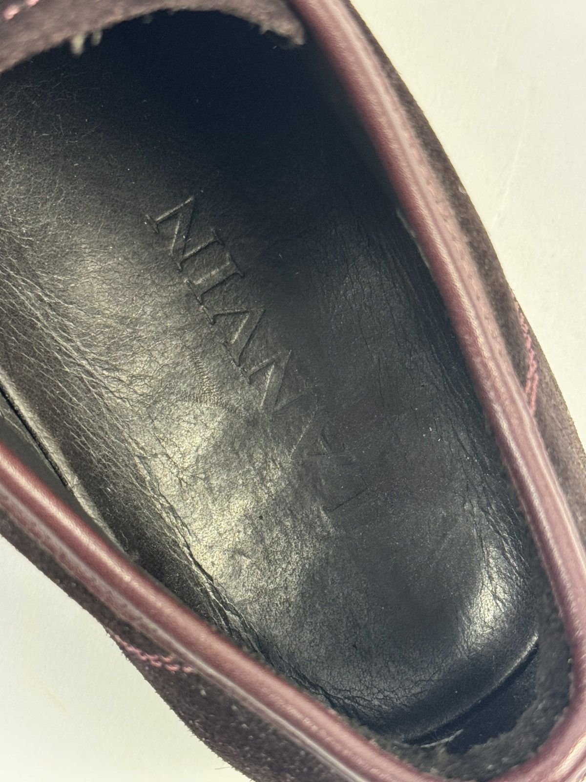 Lanvin BURGUBDY VELVET AND PATENT TOE SNEAKERS Size US 8 / EU 41 - 8 Thumbnail
