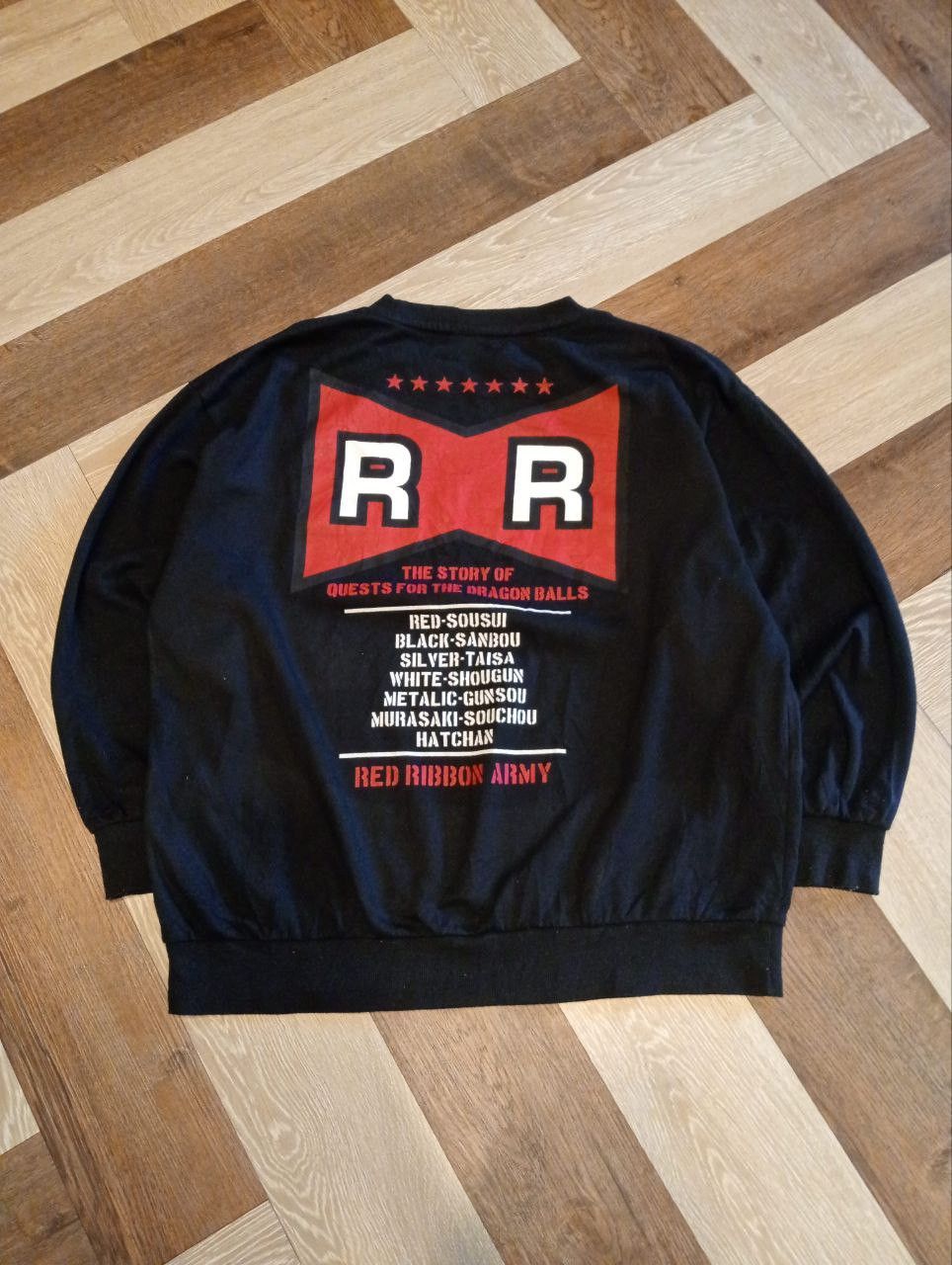 Japanese Brand DRAGON BALL RED RIBBON ARMY SWEATSHIRT Size US XXL / EU 58 / 5 - 2 Thumbnail
