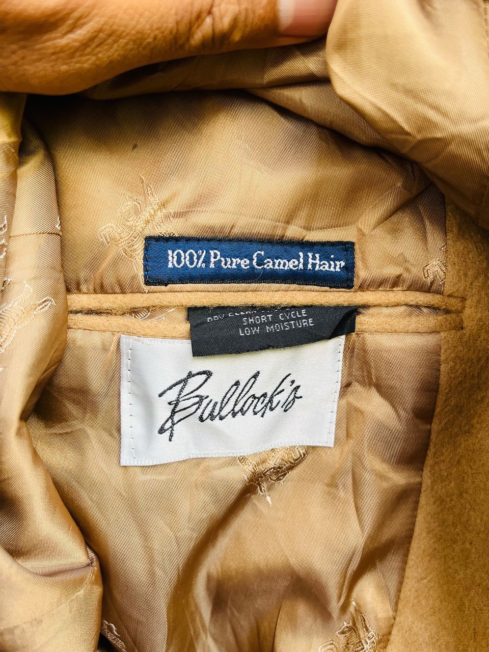 Burberry × Vintage Vintage Burberrys Bullocks 100% Pure Camel Hair Wool Jacket Size US L / EU 52-54 / 3 - 11 Thumbnail