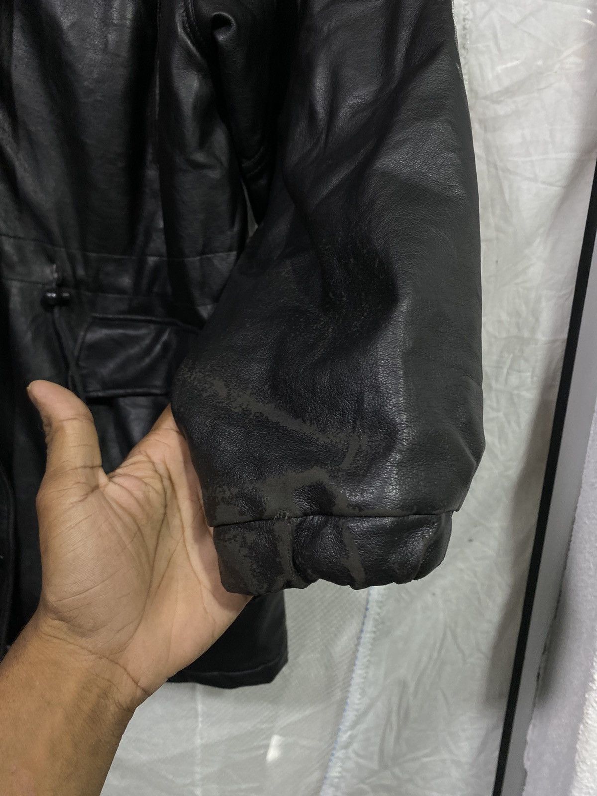 Japanese Brand Parka Leather Jacket AJ sport Size US L / EU 52-54 / 3 - 3 Thumbnail