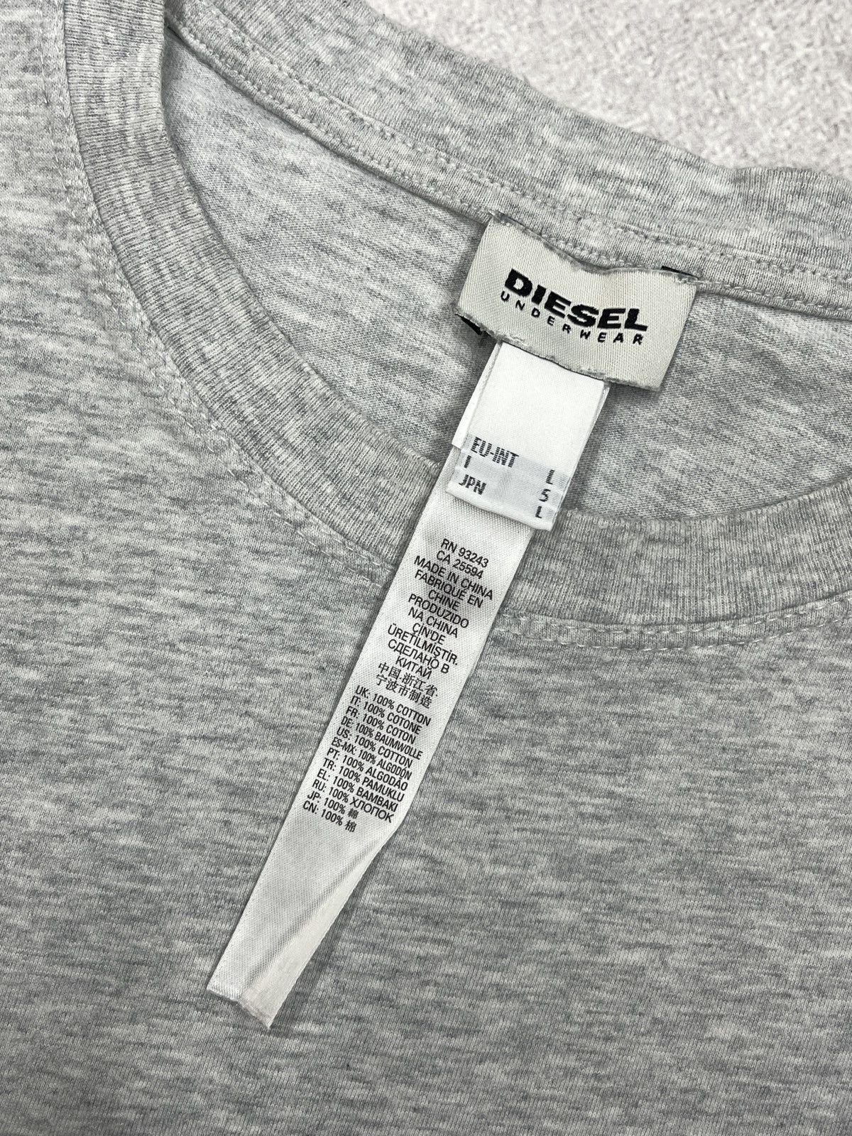 Diesel × Diesel Black Gold Mens Diesel Basic T Shirt Grey Size L Size US L / EU 52-54 / 3 - 6 Thumbnail