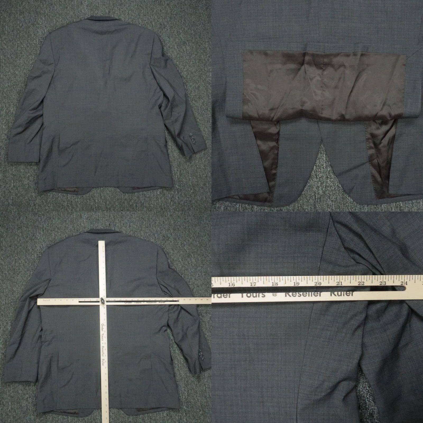 Peter Millar Peter Millar Blazer Men 44R Gray Wool Double Vented Sport Coat Size 44R - 8 Thumbnail