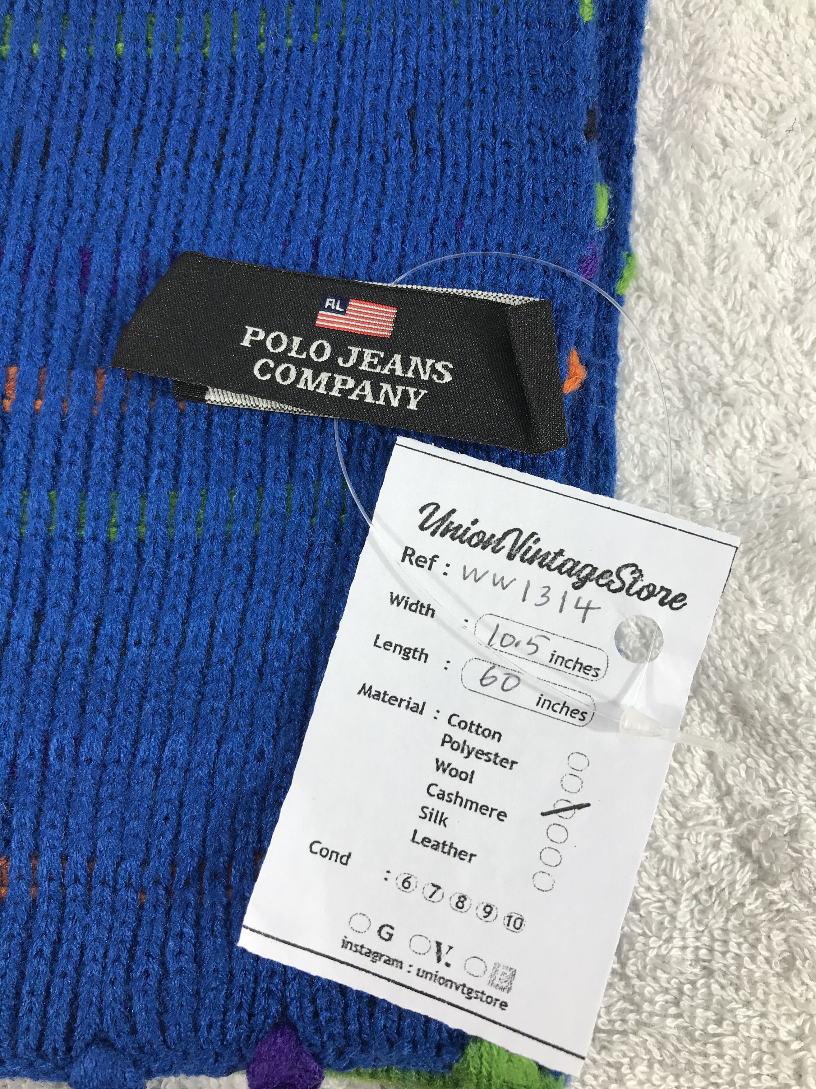 Polo Ralph Lauren × Vintage Polo Ralph Lauren Scarf / Muffler / Neckwear - WW1314 Size ONE SIZE - 5 Thumbnail