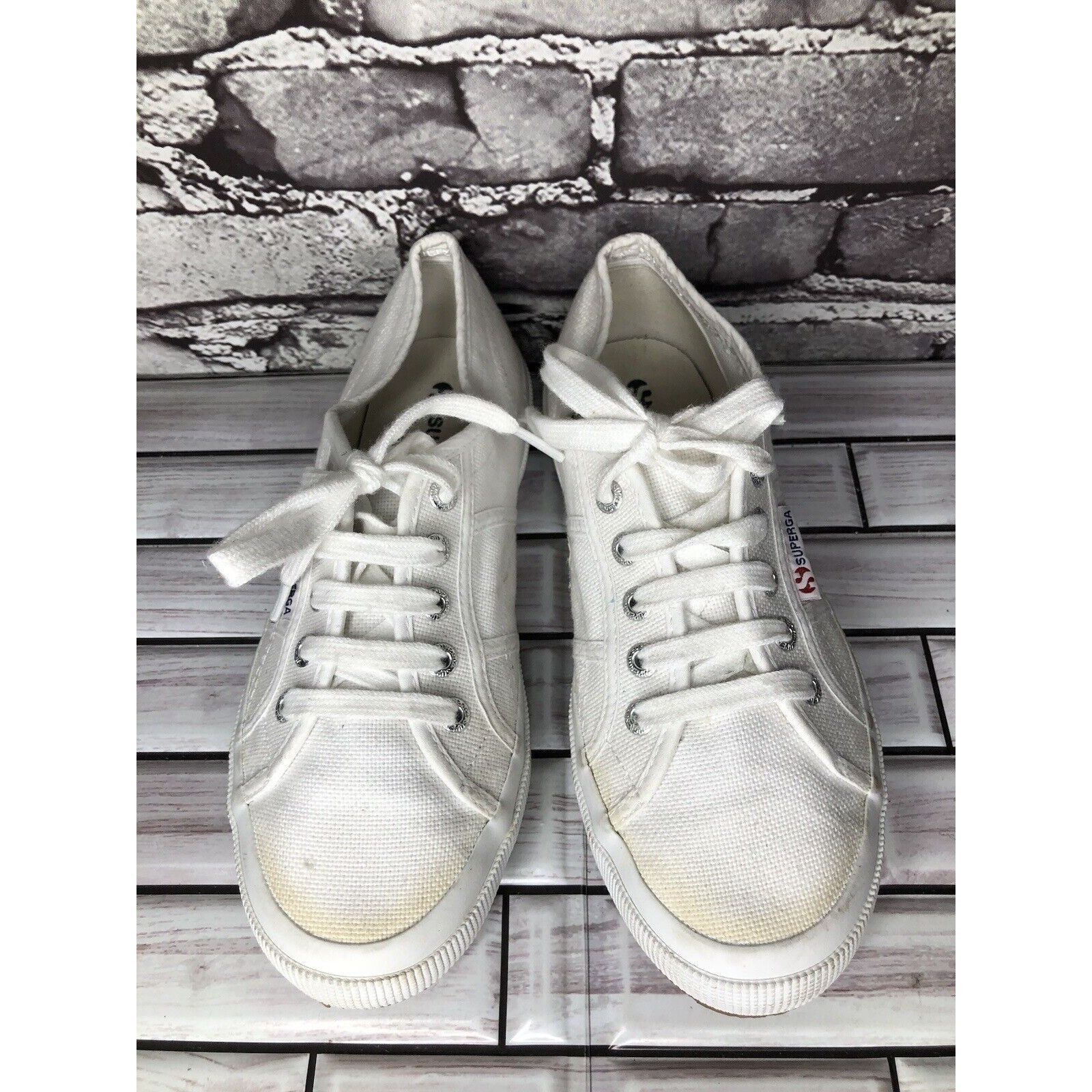 Superga Superga White Canvas Fabric Lace Up Causal Sneakers Shoes Wo Size US 7.5 / IT 37.5 - 11 Thumbnail