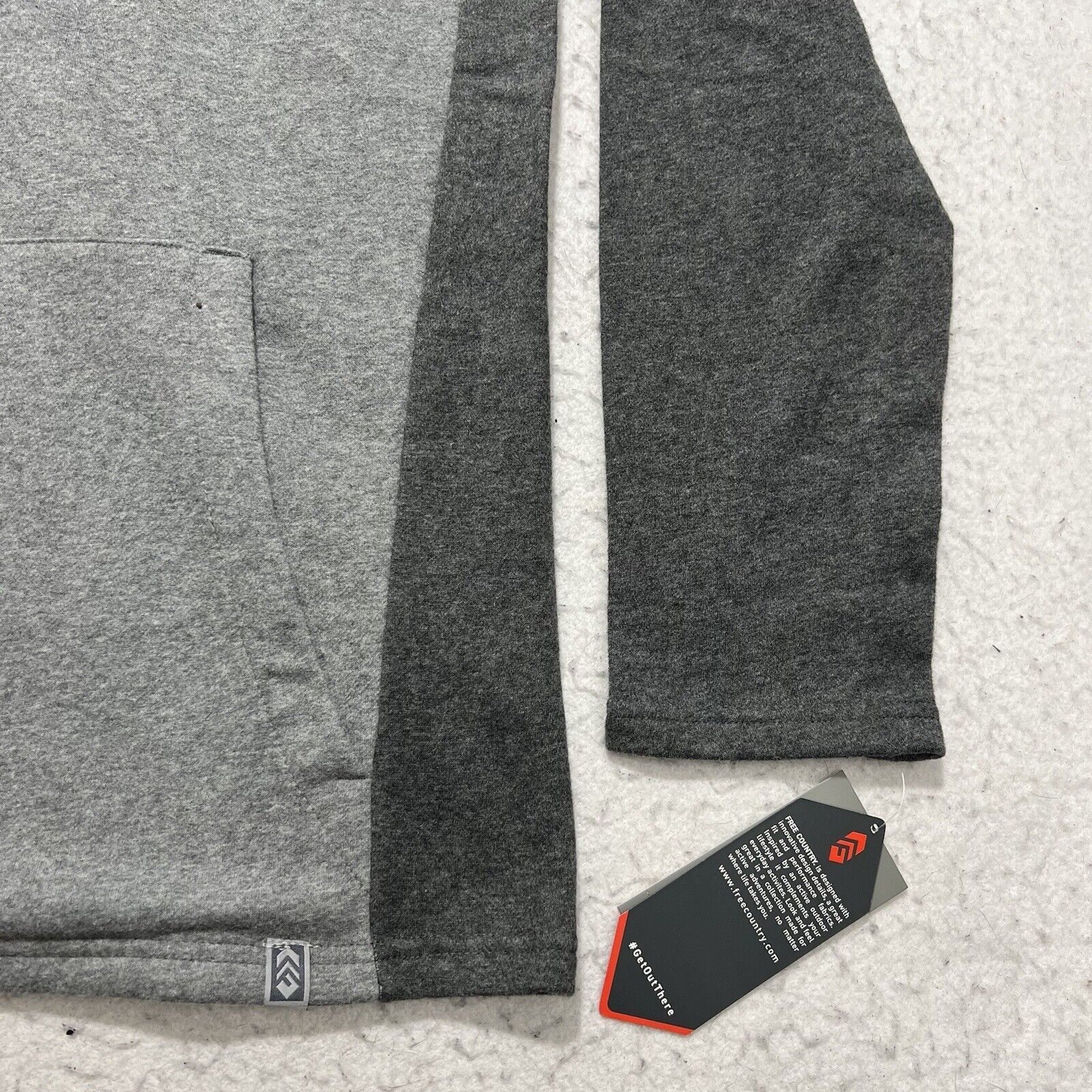 Free Country Free Country 1/4 Zip Sweatshirt Gray Mock Neck Pullover Size US L / EU 52-54 / 3 - 6 Thumbnail