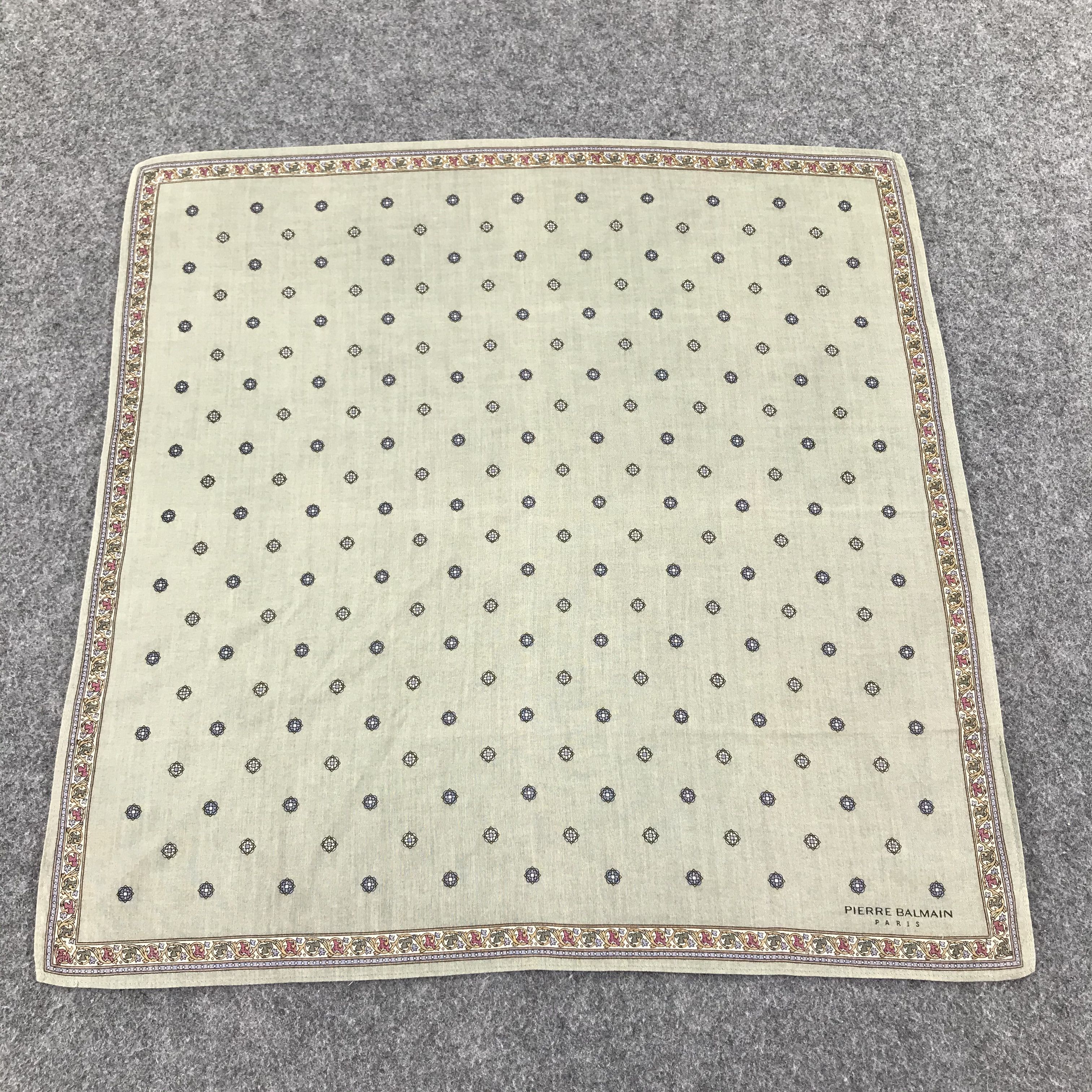 Pierre Balmain Pierre Balmain Handkerchief Neckerchief Bandana H432 Size ONE SIZE - 4 Thumbnail