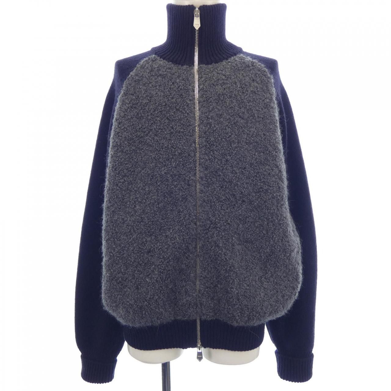 Hermes Hermes Hermes Cashmere Blend Cardigan Textile Tops DUTY FREE for USA Size ONE SIZE - 1 Thumbnail