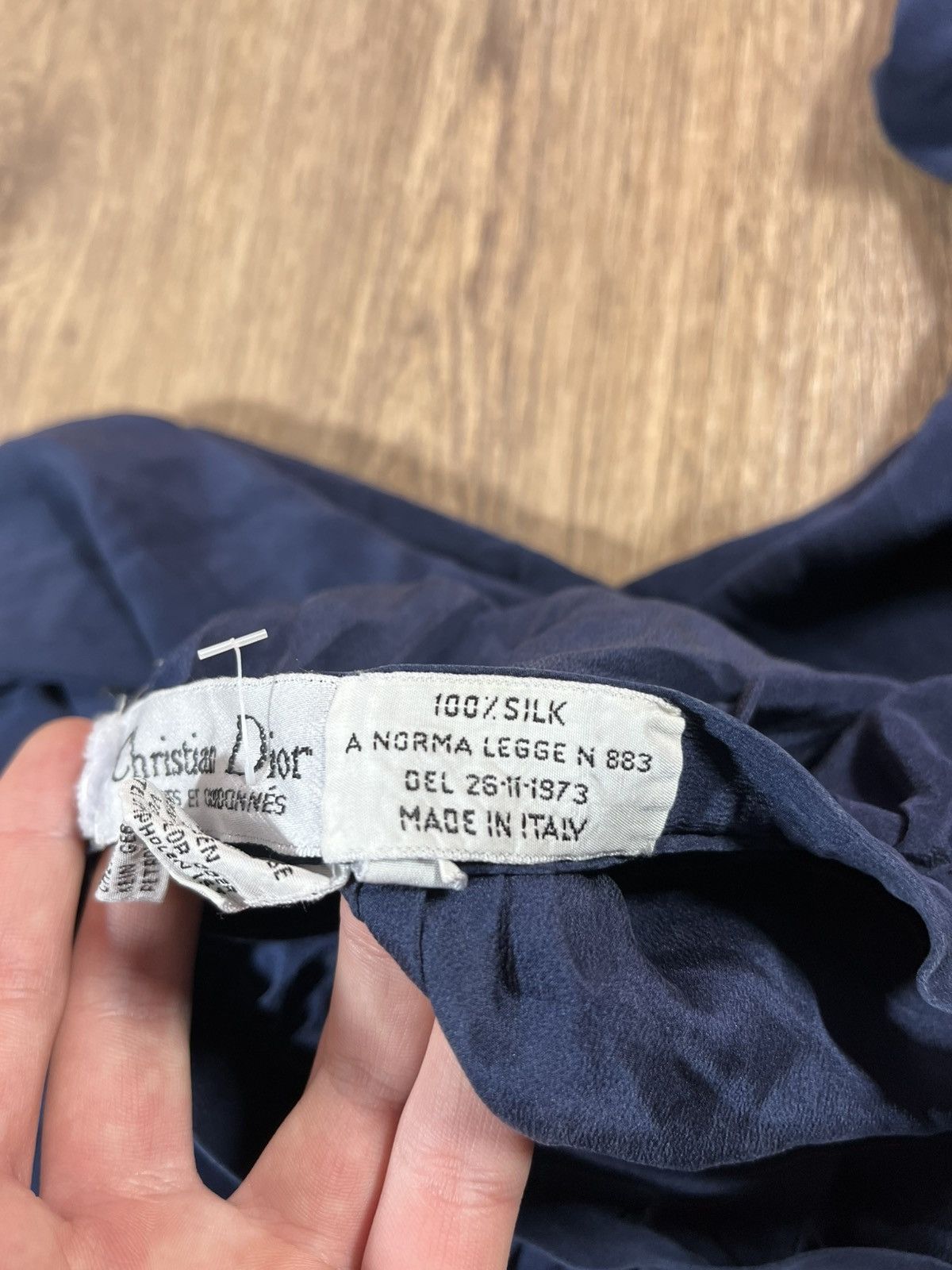 Christian Dior Monsieur Vintage Christian Dior Silk Skirt Size 28" / US 6 / IT 42 - 6 Thumbnail