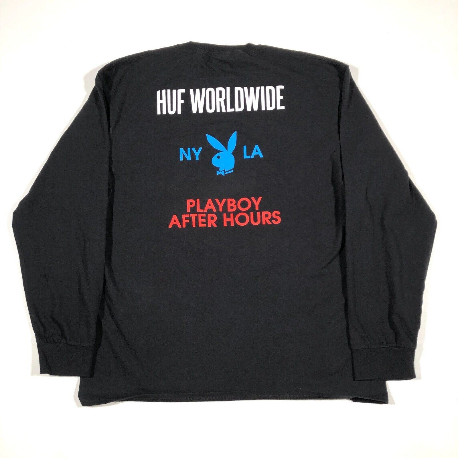 Huf × Playboy HUF Playboy Bright Lights Black Long Sleeve T Shirt Size XL Size US XL / EU 56 / 4 - 5 Thumbnail